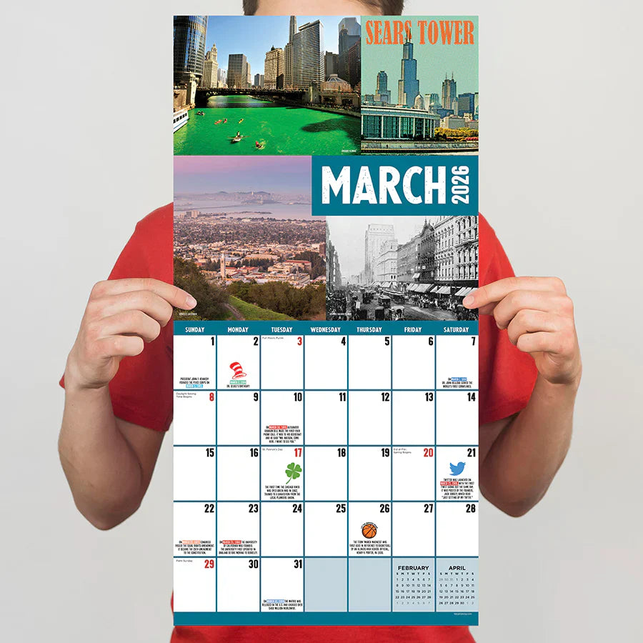 2026 HBD USA-250 Years! - Square Wall Calendar