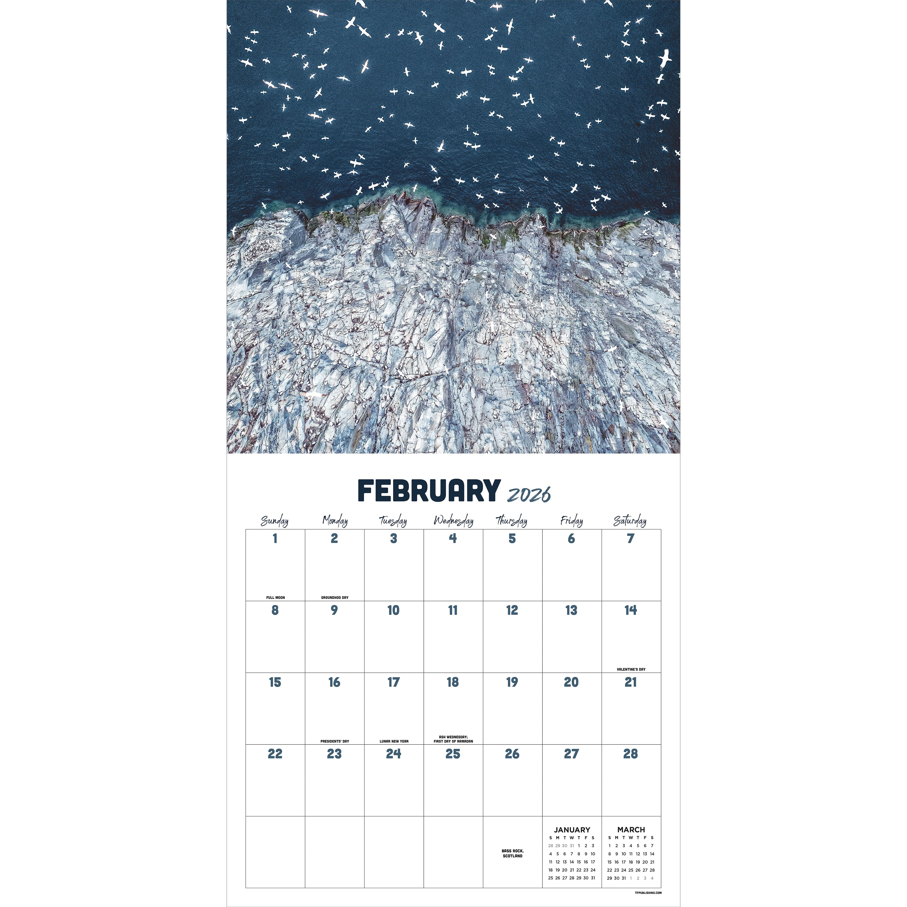 2026 Landscapes - Square Wall Calendar