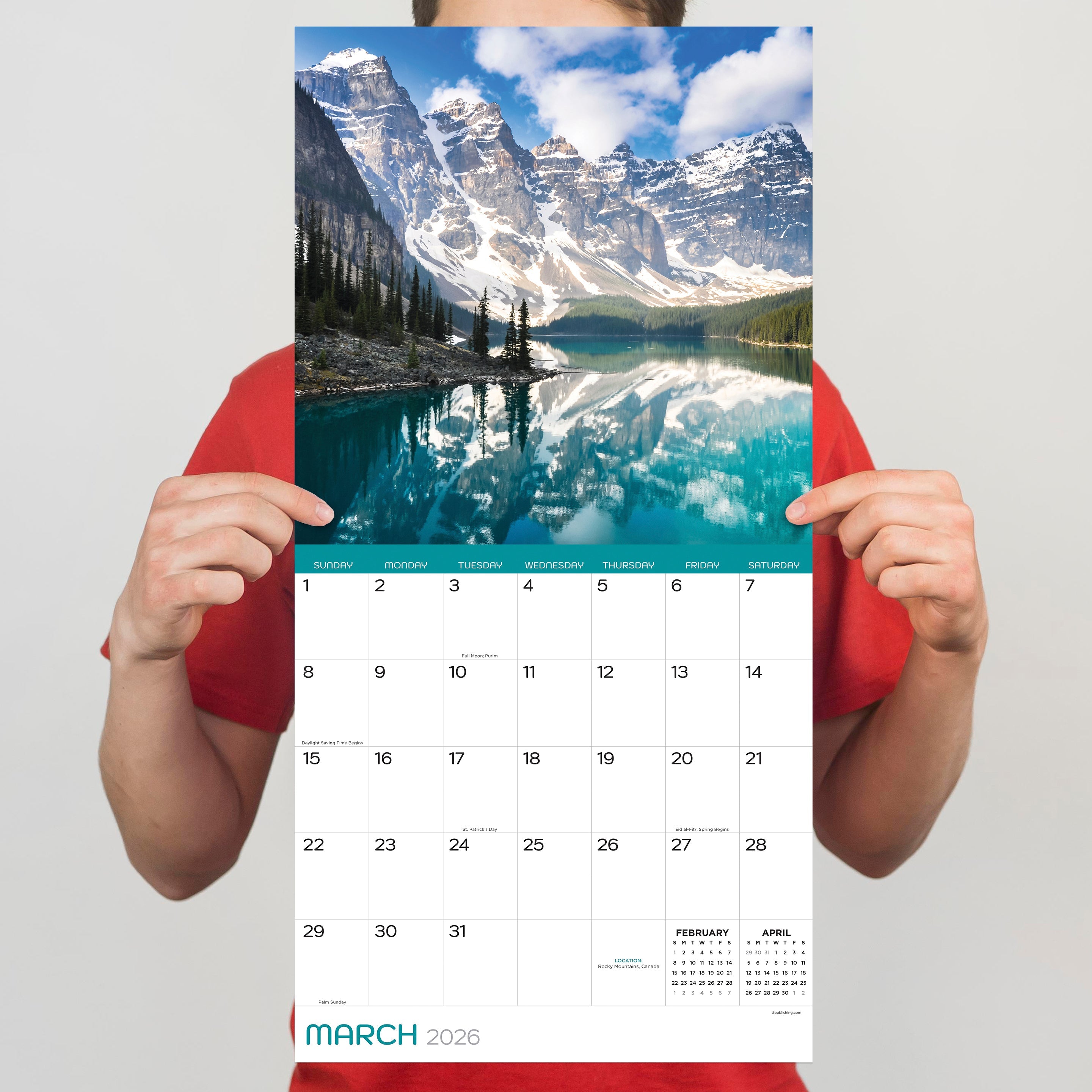2026 Mountains - Square Wall Calendar