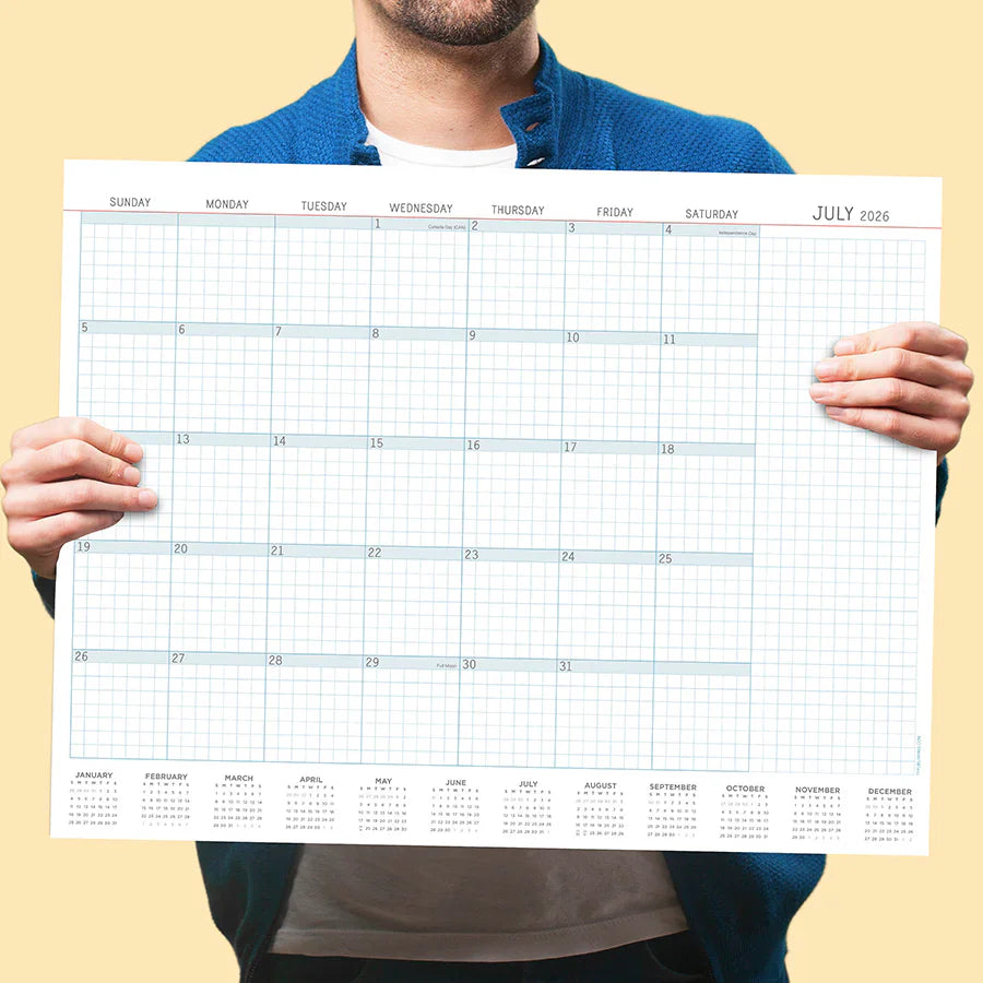 2026 Professional - Large Monthly Desk Pad Blotter Calendar