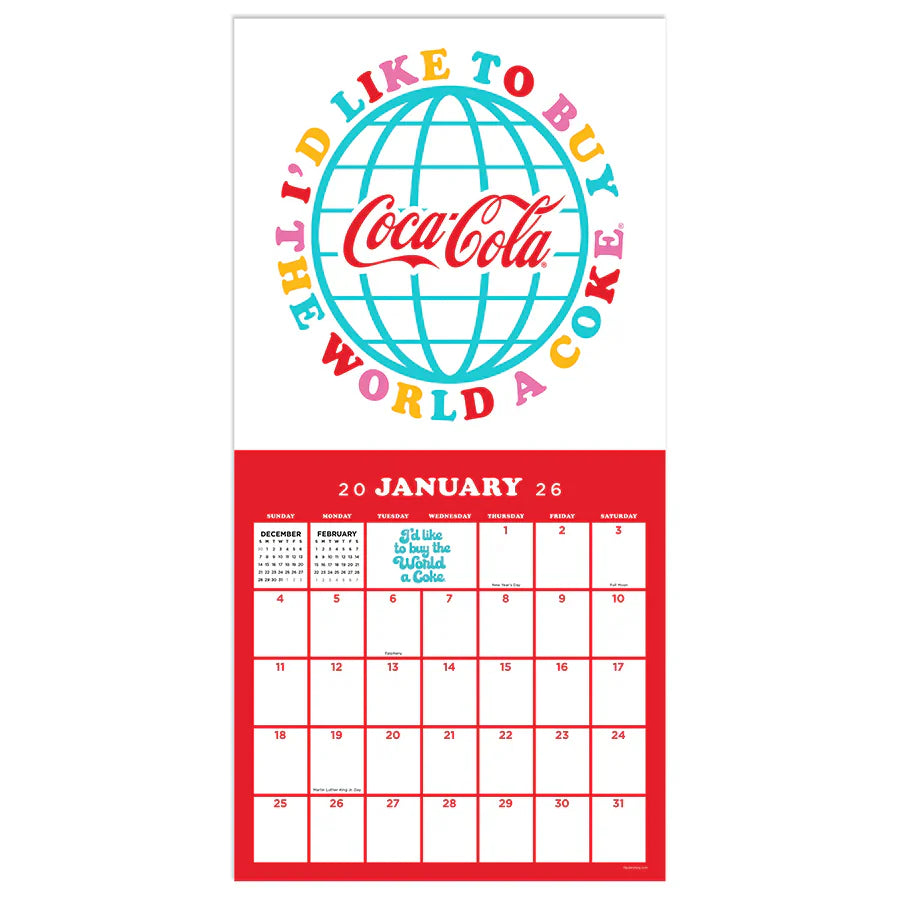 2026 Coke: Harmony - Square Wall Calendar