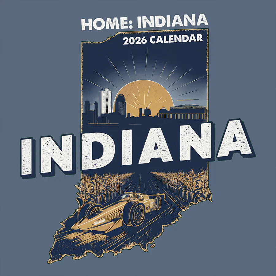 2026 Home: Indiana - Square Wall Calendar