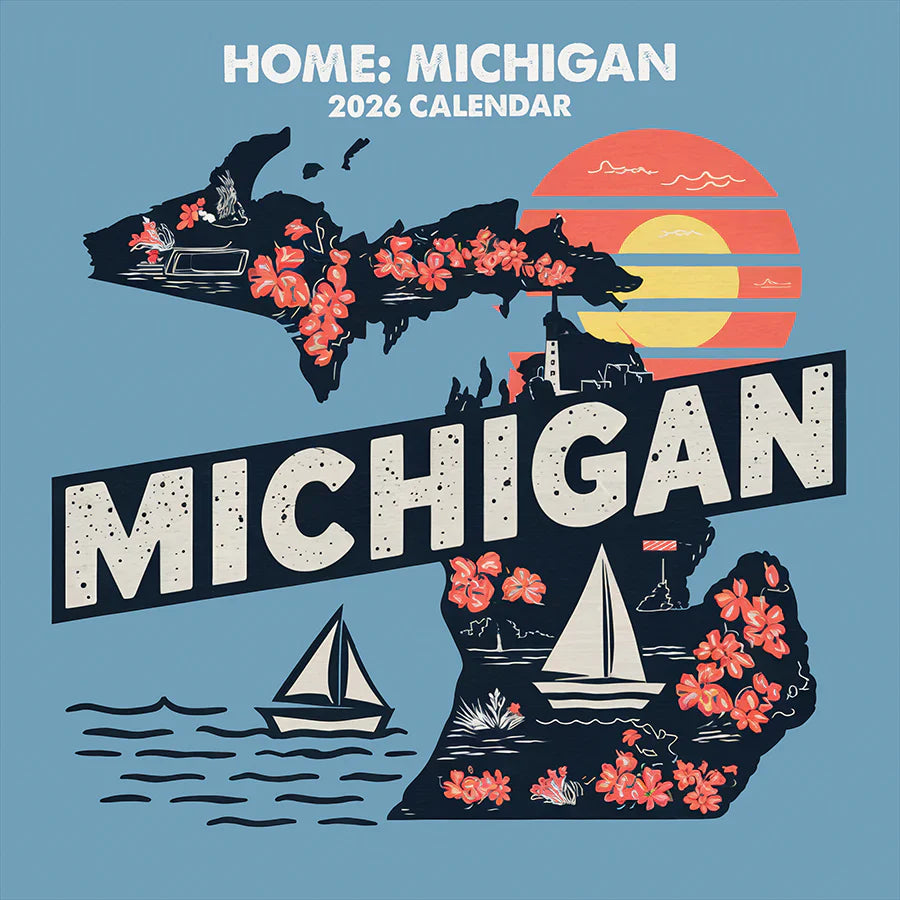 2026 Home: Michigan - Square Wall Calendar