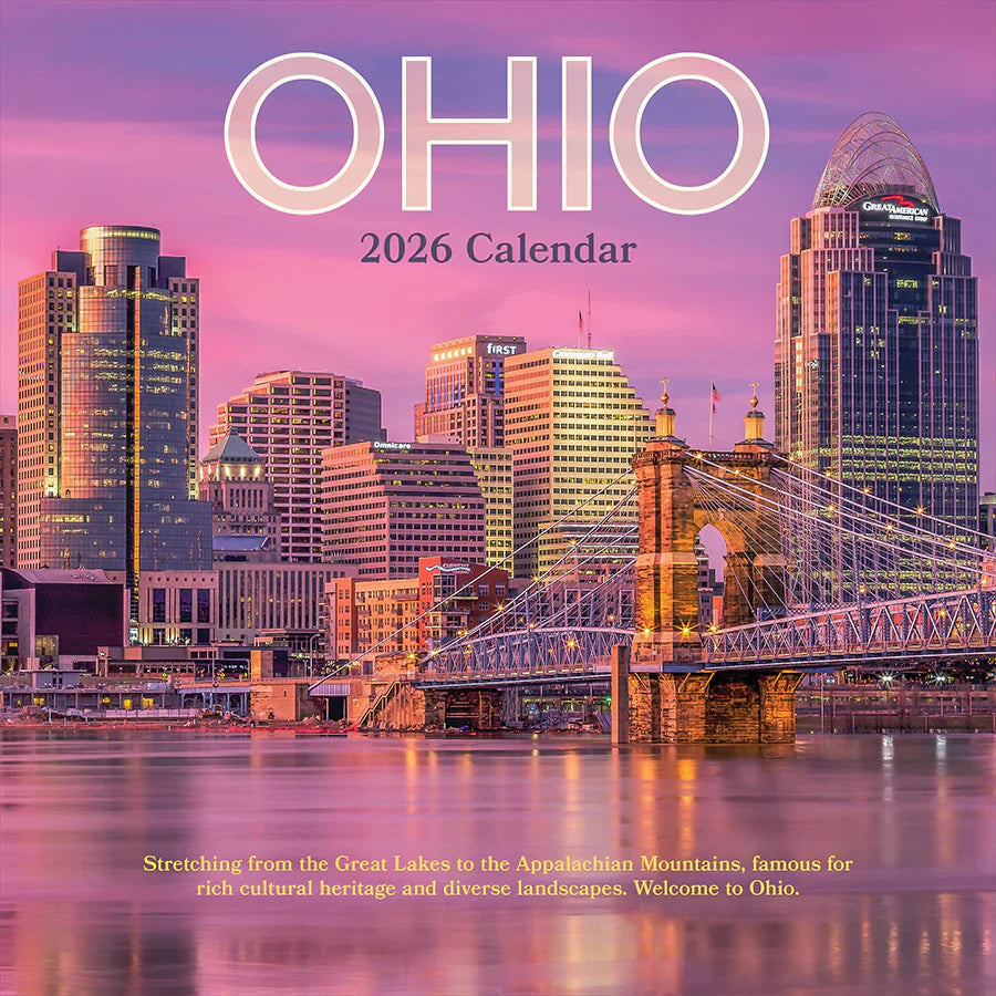 2026 Ohio - Square Wall Calendar