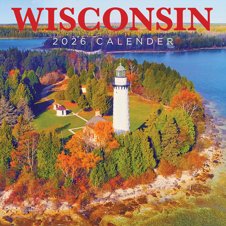2026 Wisconsin - Square Wall Calendar