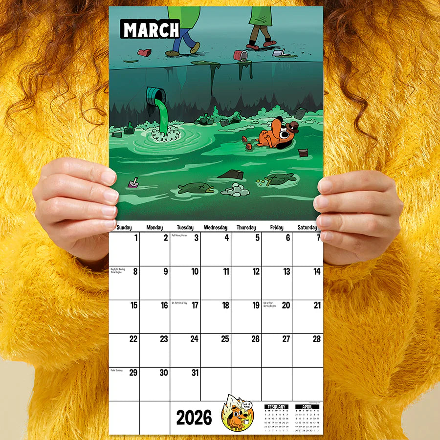 2026 THIS IS FINE - Mini Wall Calendar
