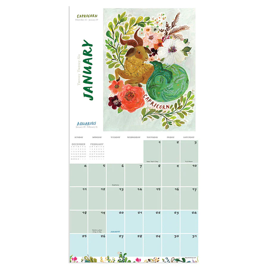 2026 Zodiac - Mini Wall Calendar