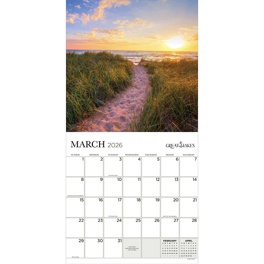2026 Great Lakes - Square Wall Calendar