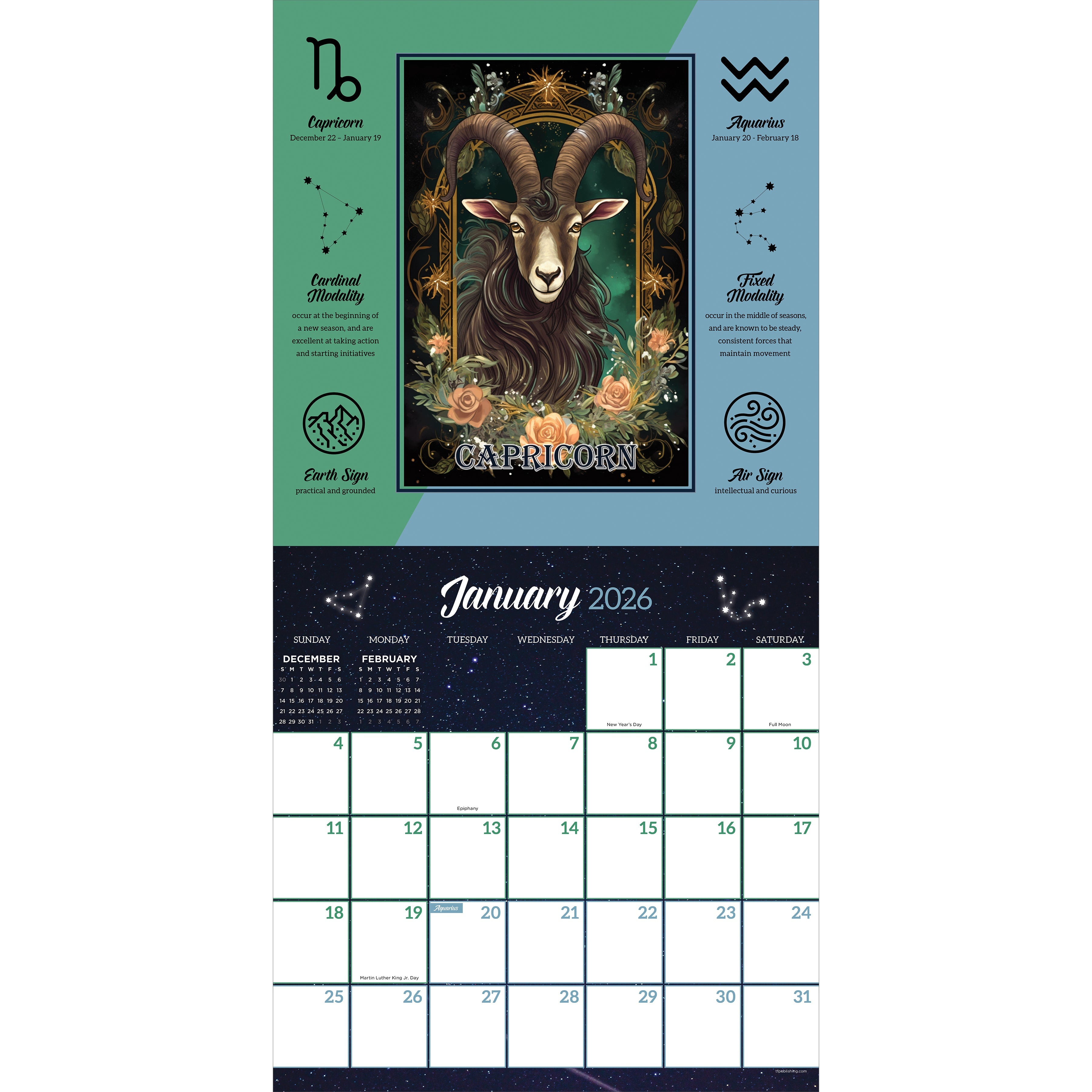 2026 Astrology - Square Wall Calendar