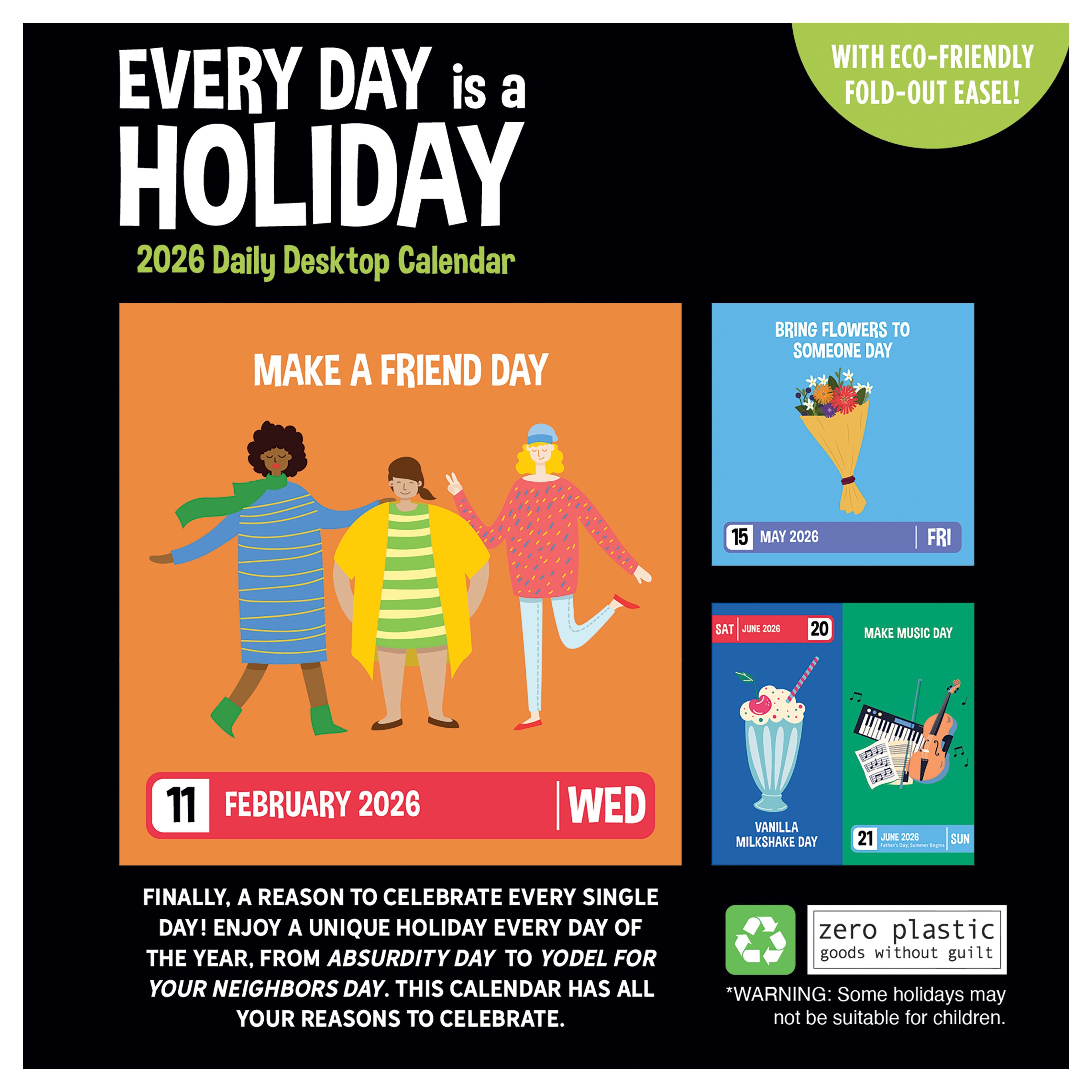 2026 Every Day's A Holiday - Daily Boxed Page-A-Day Calendar