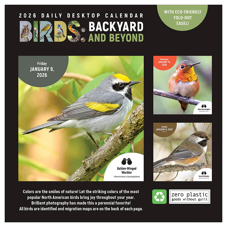2026 Birds: Backyard & Beyond - Daily Boxed Page-A-Day Calendar