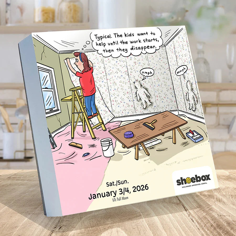 2026 Shoebox - Daily Boxed Page-A-Day Calendar
