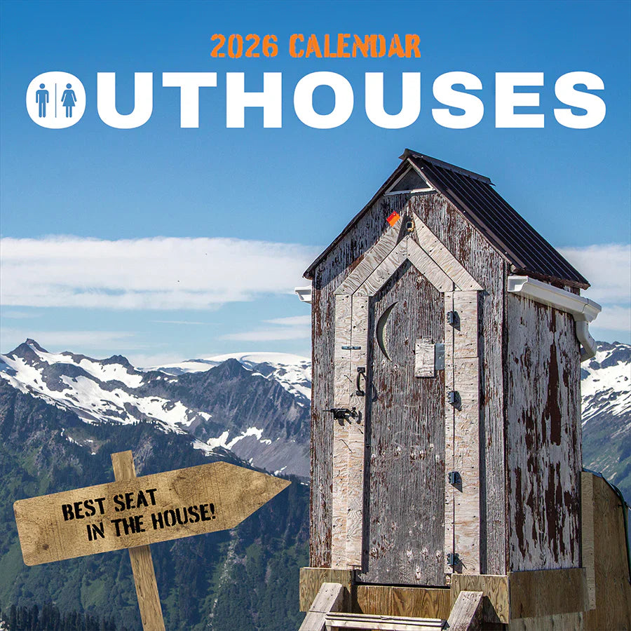 2026 Outhouses - Square Wall Calendar