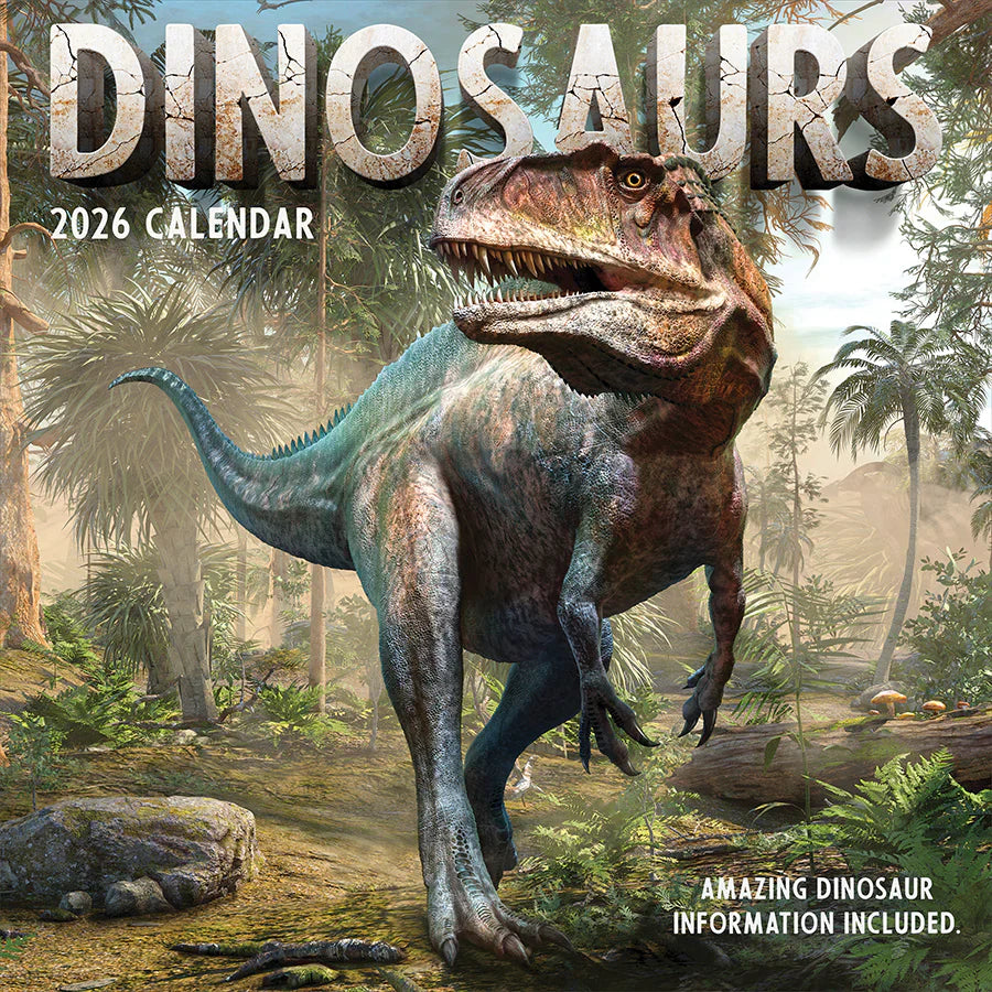2026 Dinosaurs - Square Wall Calendar