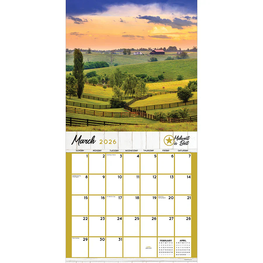 2026 Midwest Is Best - Square Wall Calendar