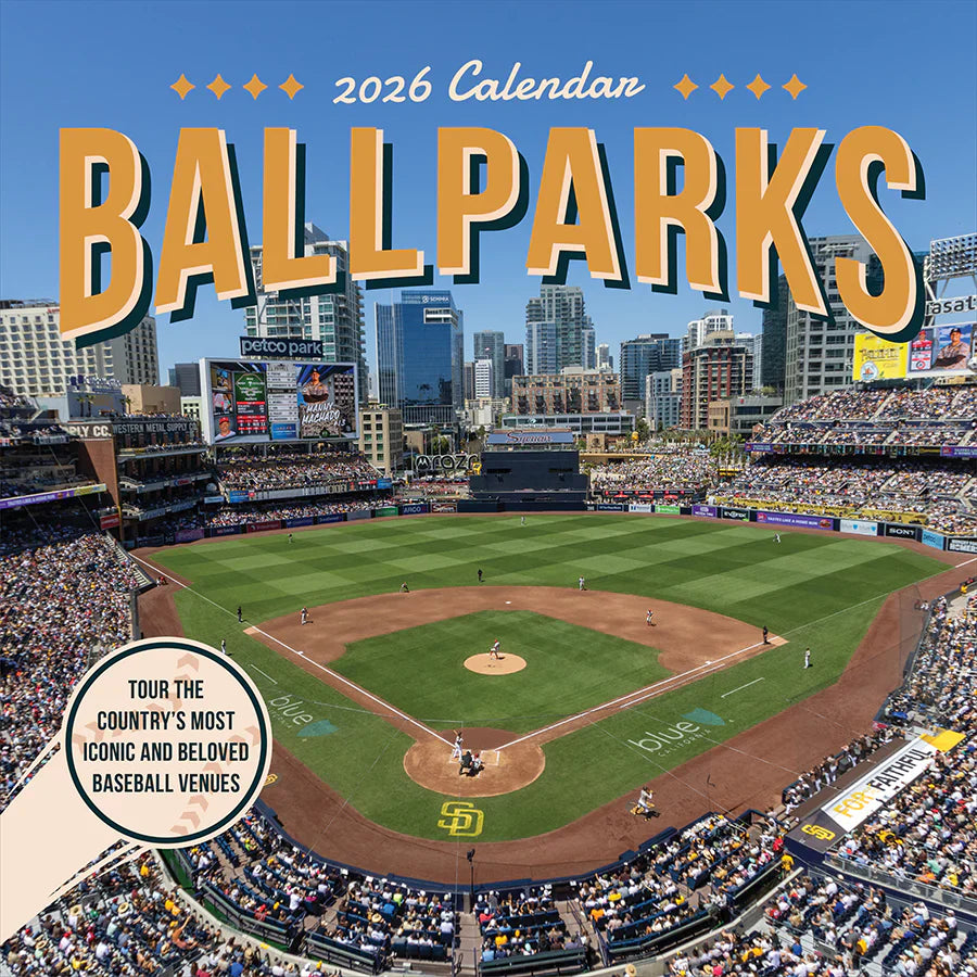 2026 Ballparks - Square Wall Calendar