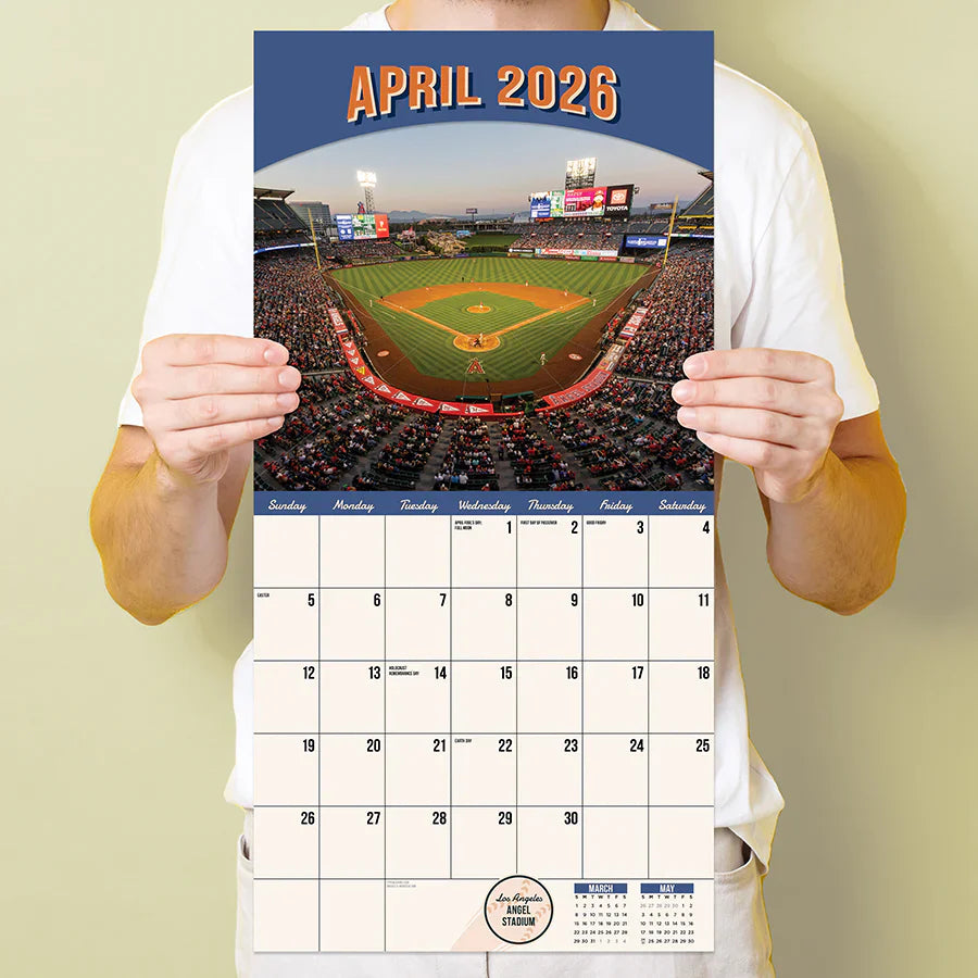 2026 Ballparks - Square Wall Calendar