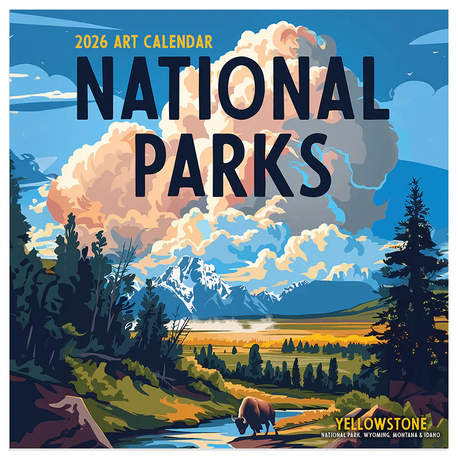 2026 National Parks-Art - Mini Wall Calendar