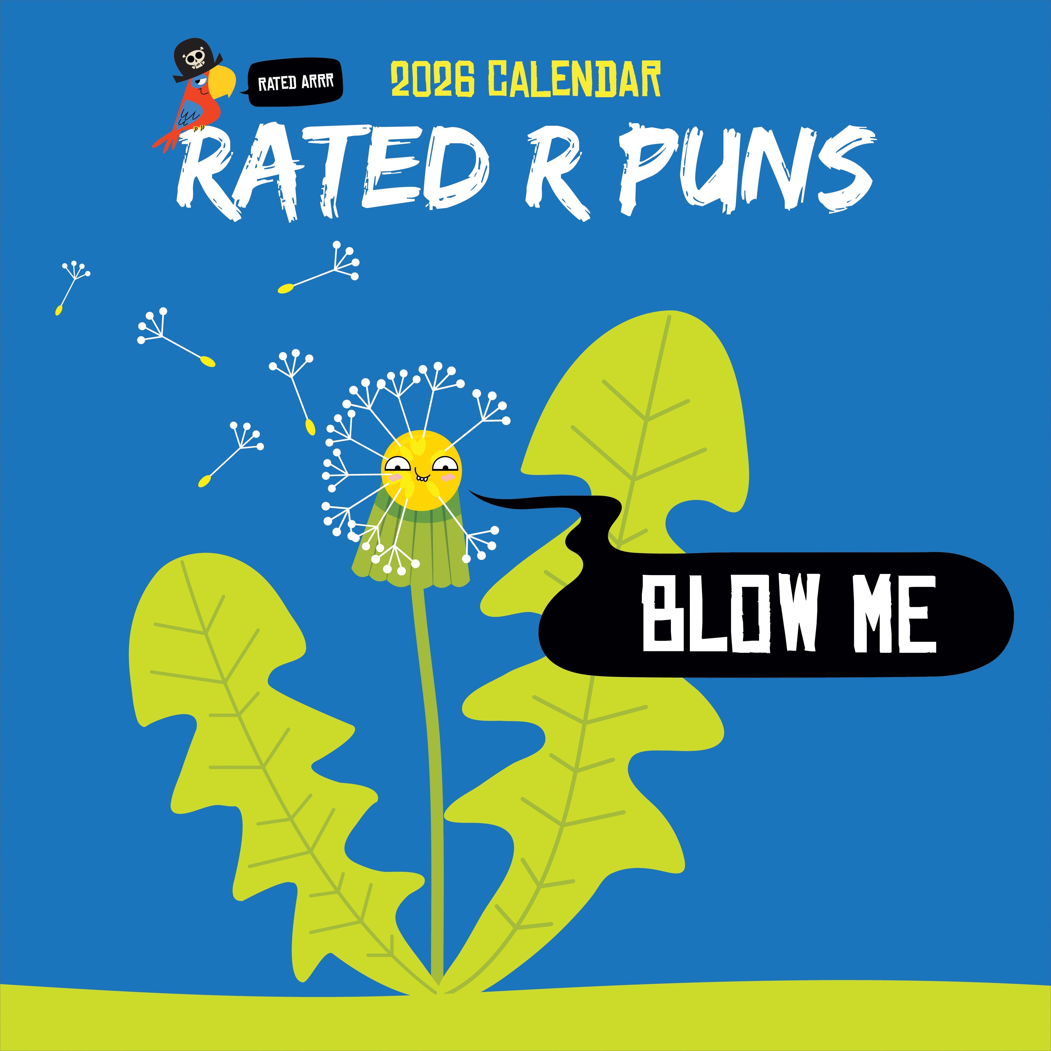 2026 Rated R Puns - Square Wall Calendar