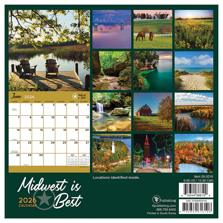 2026 Midwest Is Best - Mini Wall Calendar