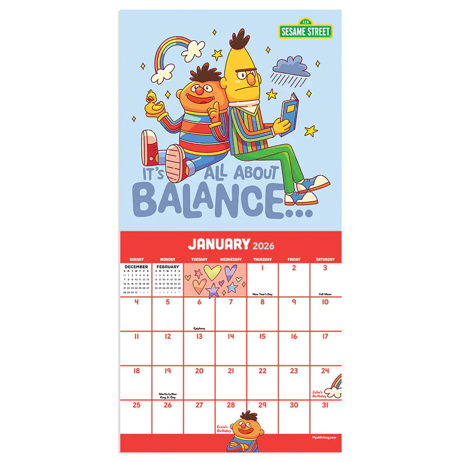 2026 Sesame Street - Mini Wall Calendar
