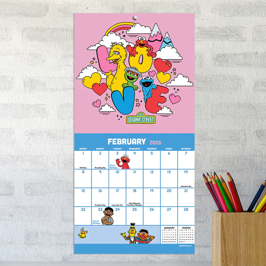 2026 Sesame Street - Mini Wall Calendar