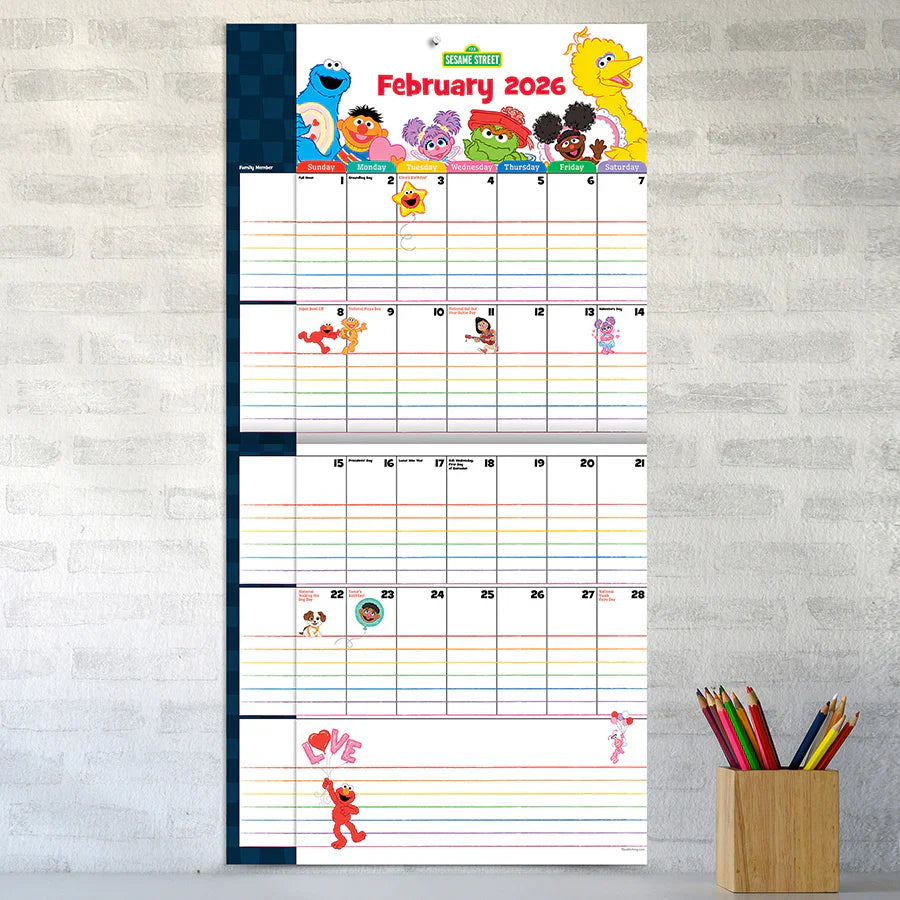 2026 Sesame Street: Monster Sized Family Planner