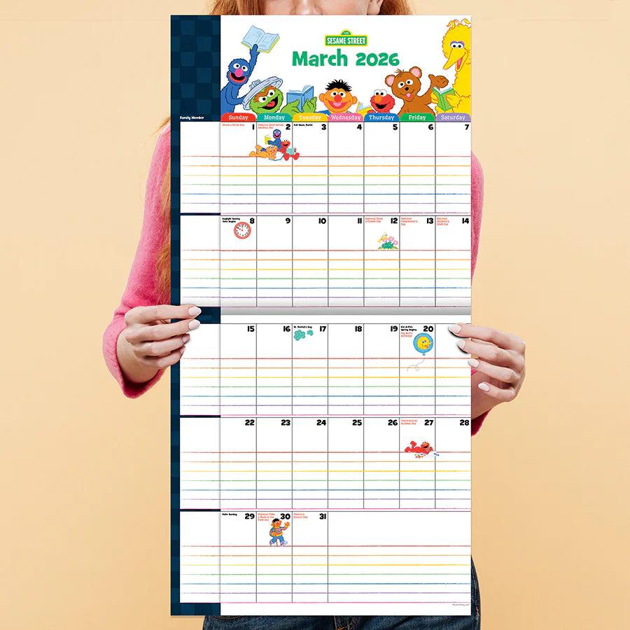 2026 Sesame Street: Monster Sized Family Planner