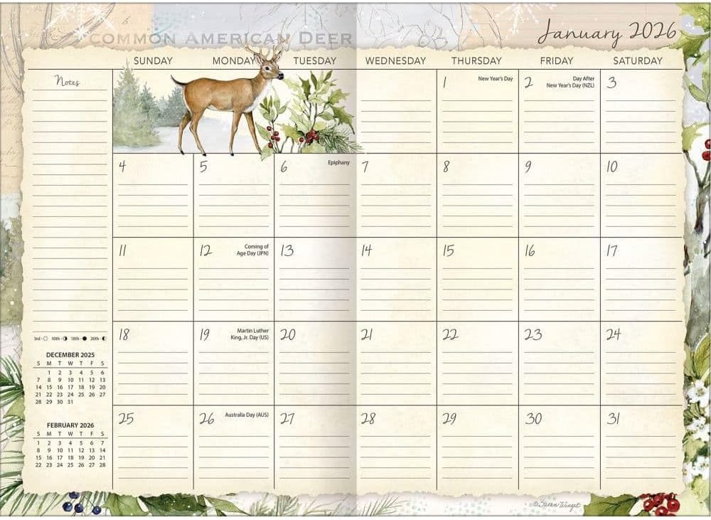 2026 LANG Field Guide - 13 Month Monthly Pocket Diary/Planner
