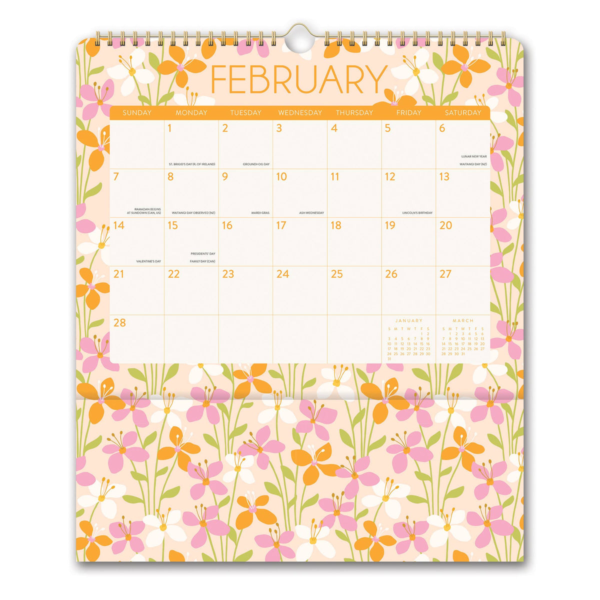 2027 Secret Garden Pockets Plus™ Wall Calendar