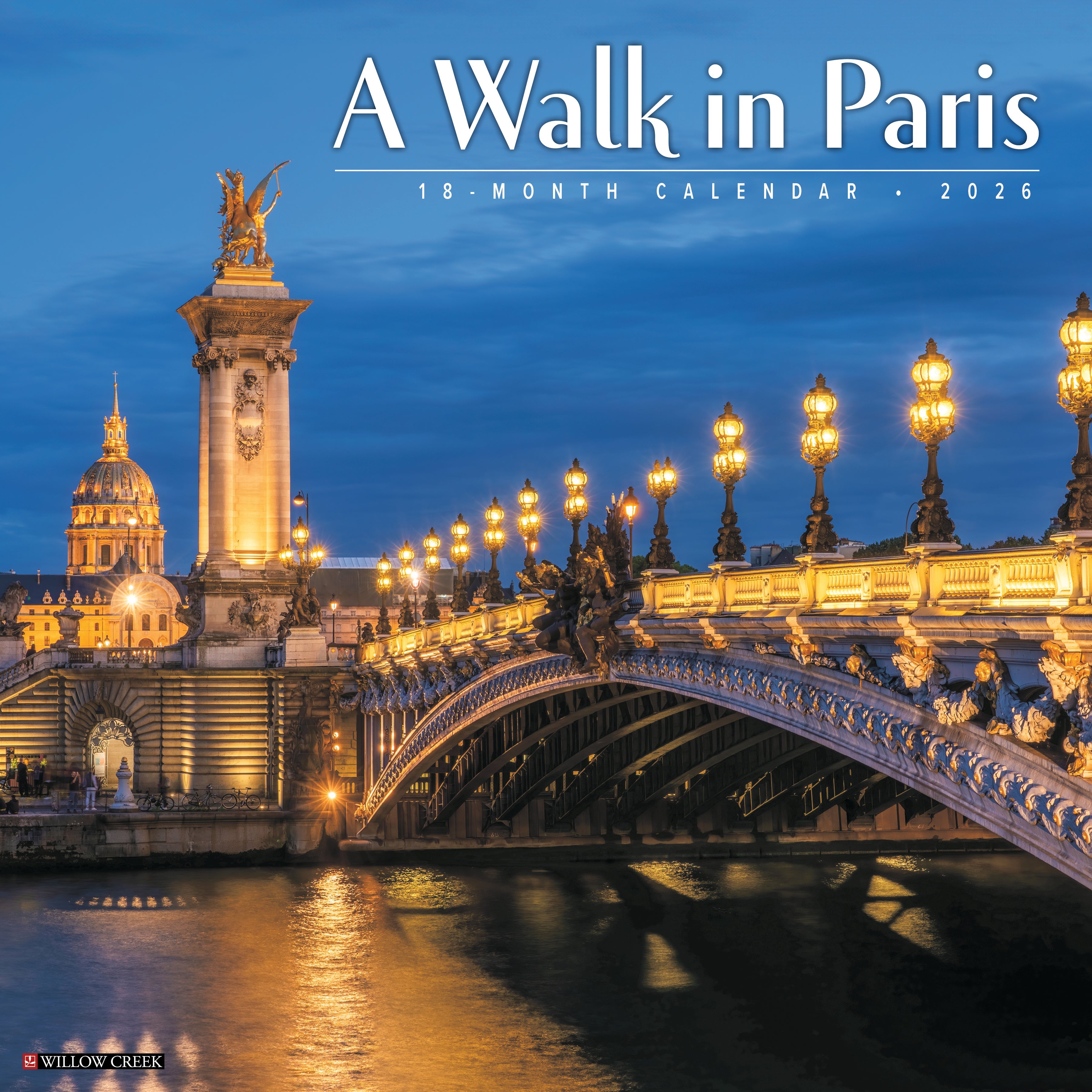 2026 A Walk in Paris - Square Wall Calendar