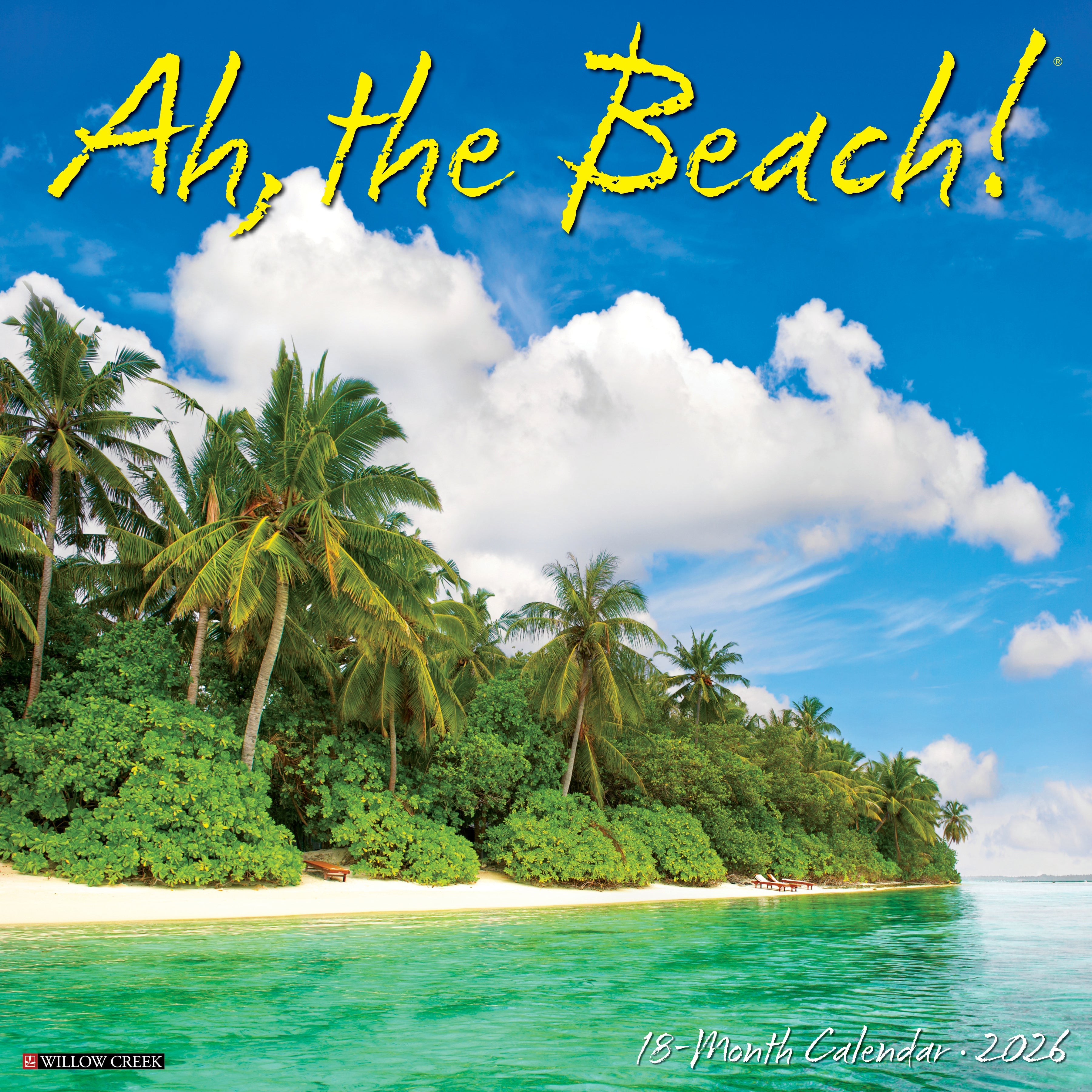 2026 Ah, the Beach! - Square Wall Calendar