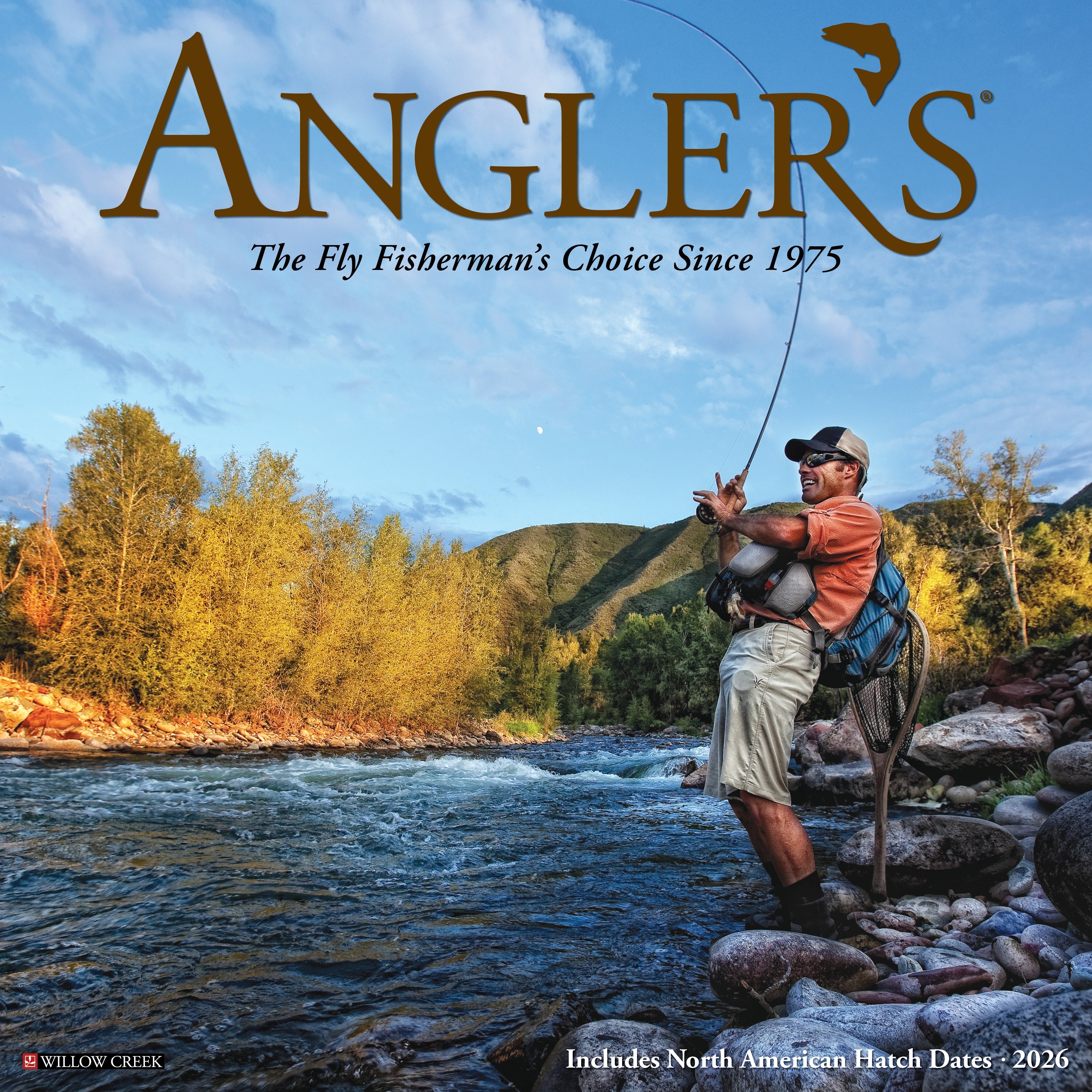 2026 Angler's - Square Wall Calendar