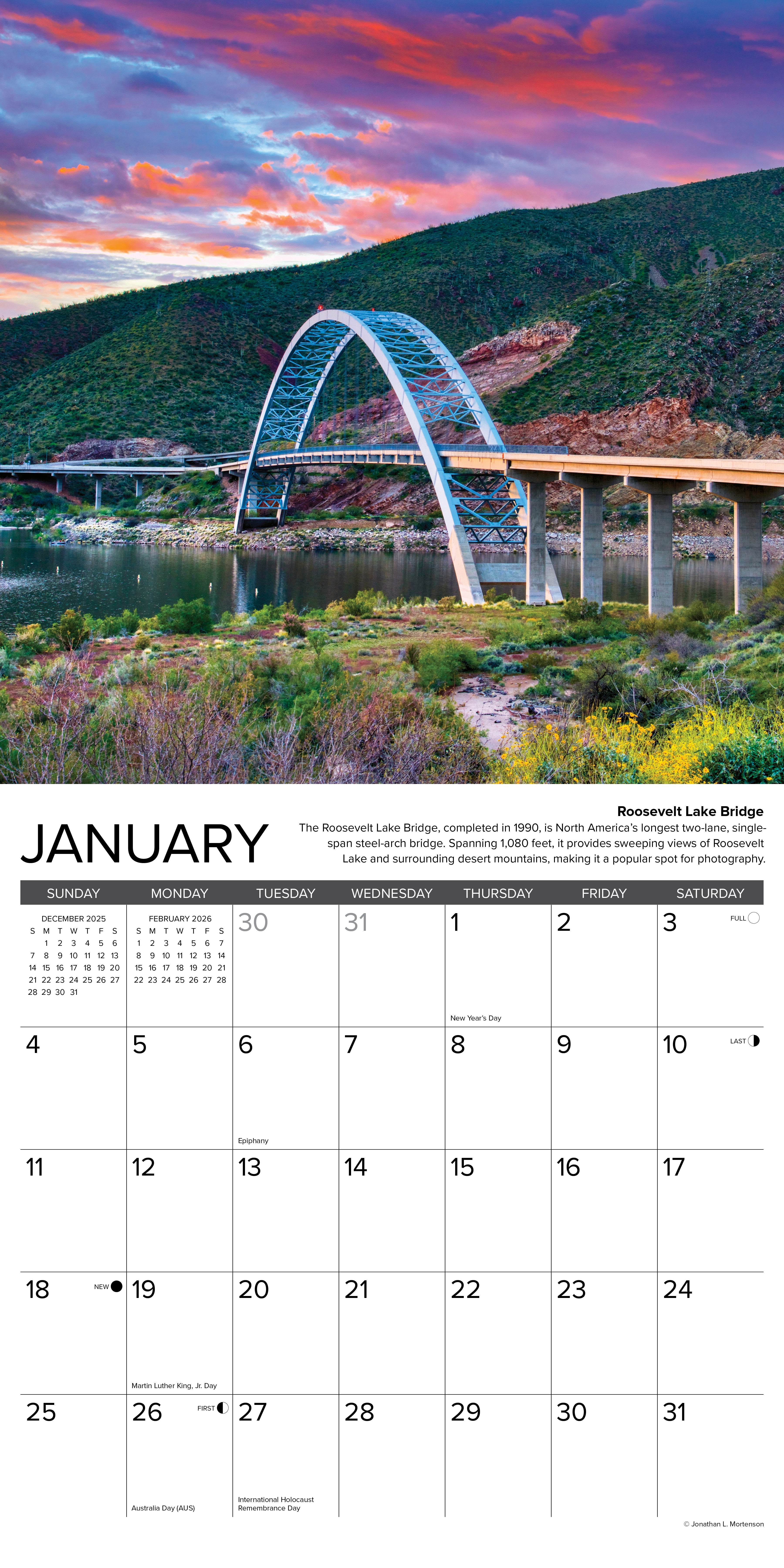 2026 Arizona - Square Wall Calendar