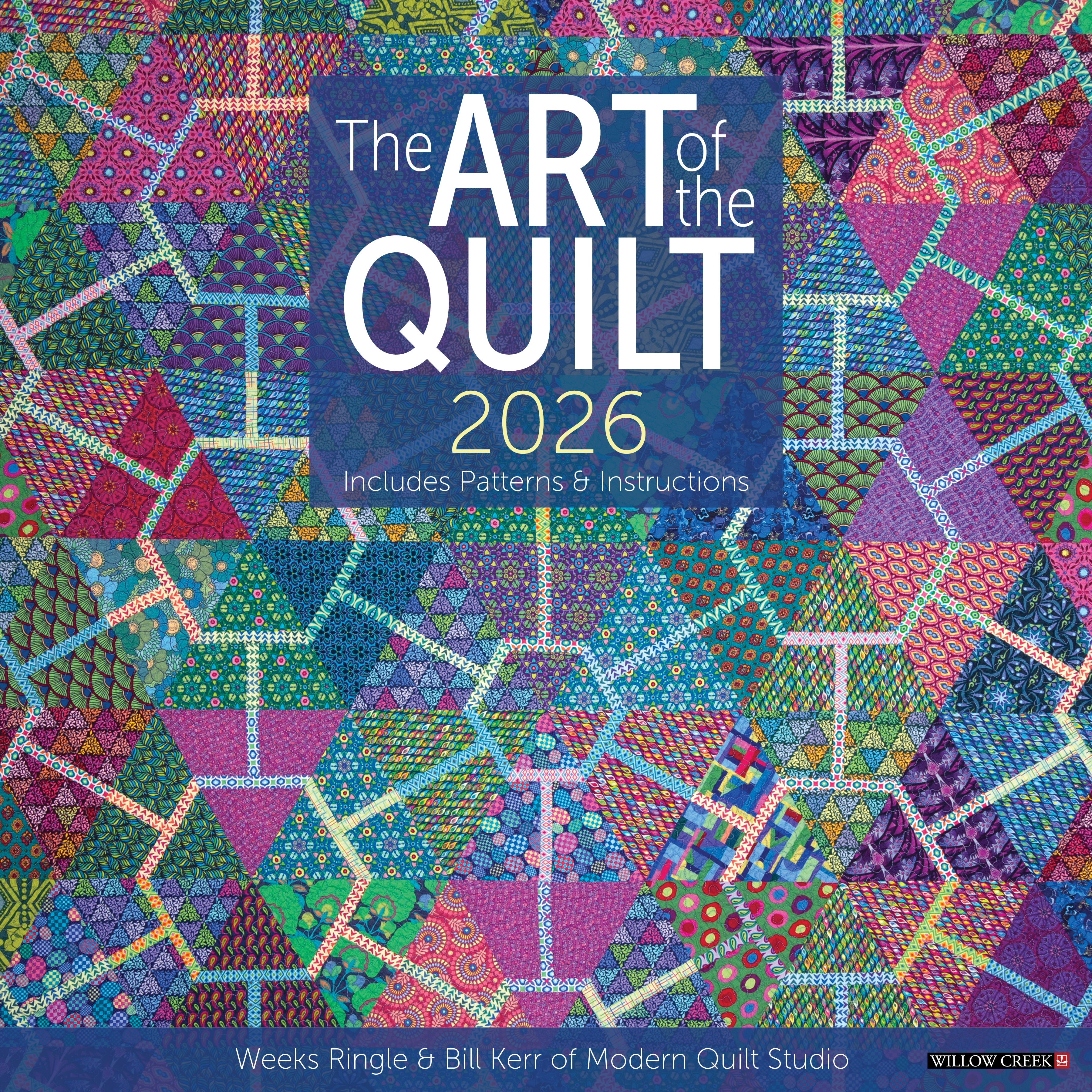 2026 The Art of the Quilt - Square Wall Calendar