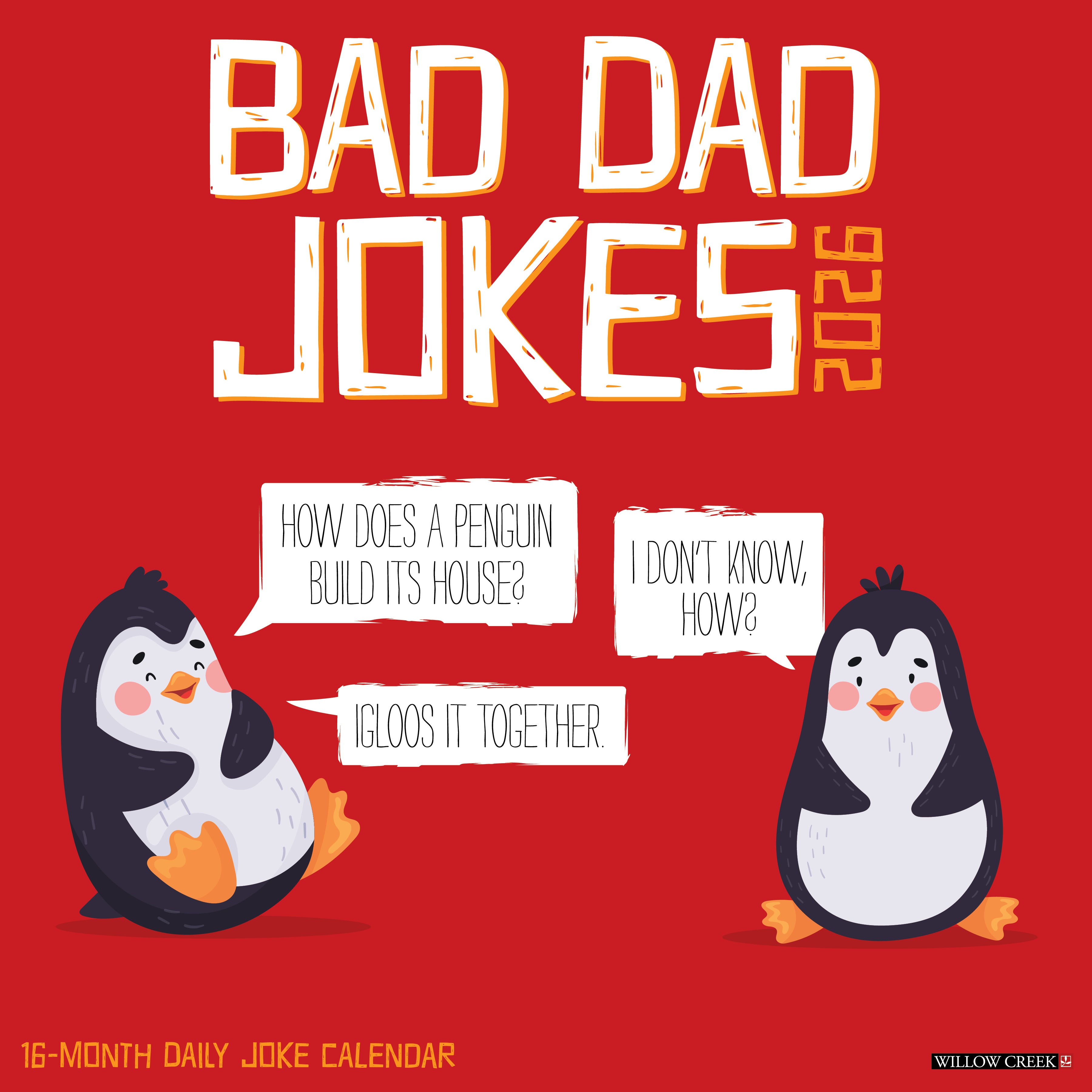 2026 Bad Dad Jokes - Square Wall Calendar