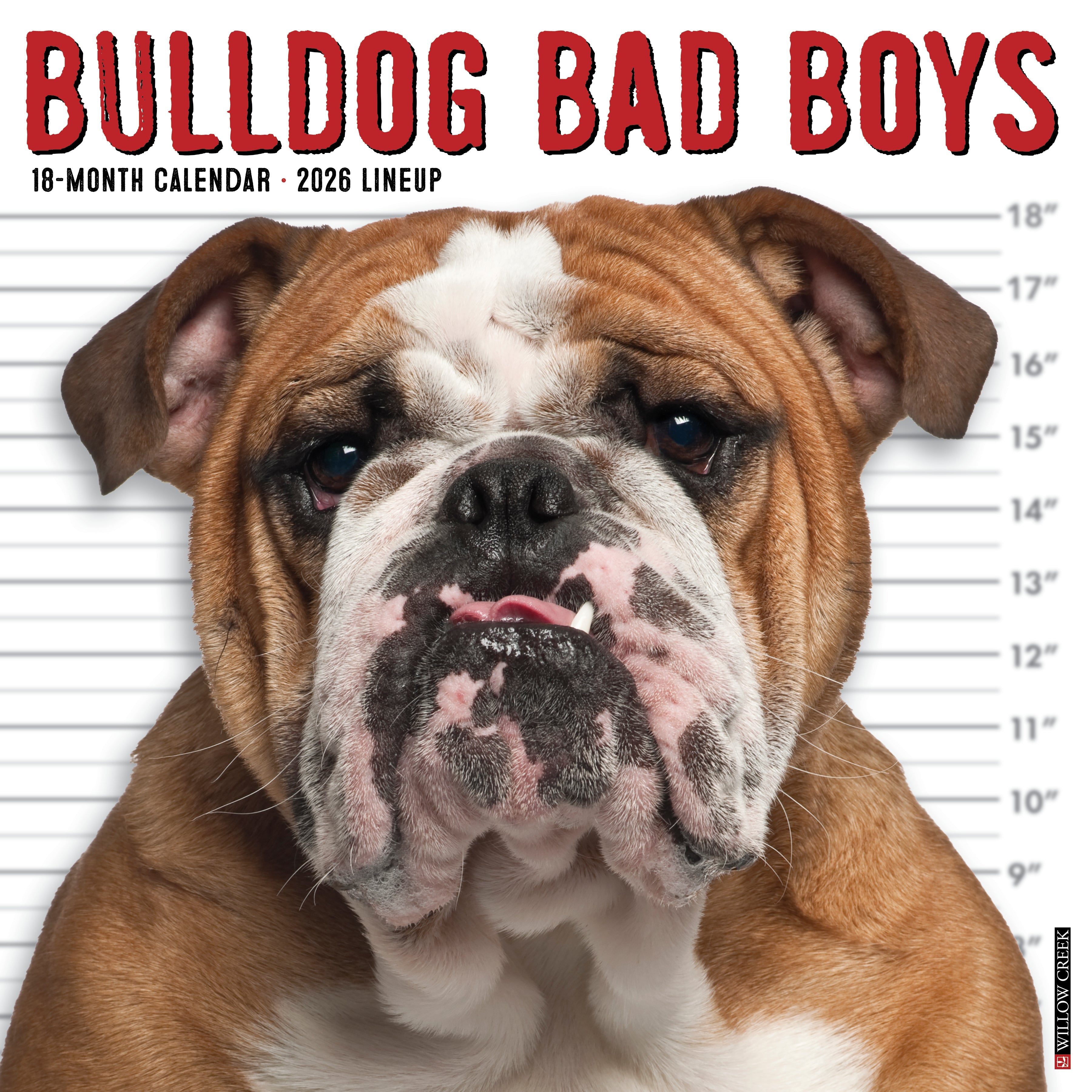 2026 Bulldog Bad Boys - Square Wall Calendar