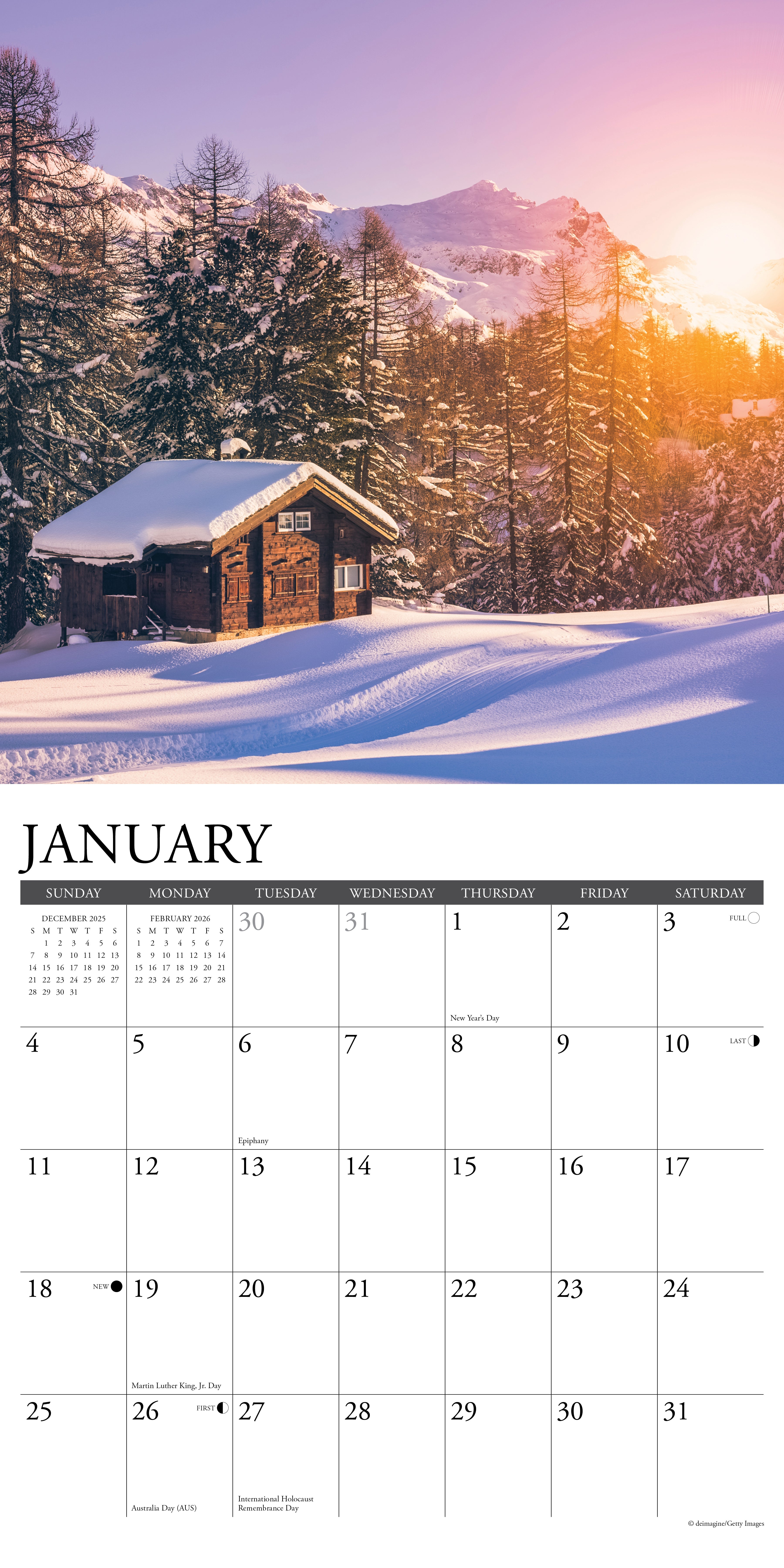 2026 CabinLife - Square Wall Calendar