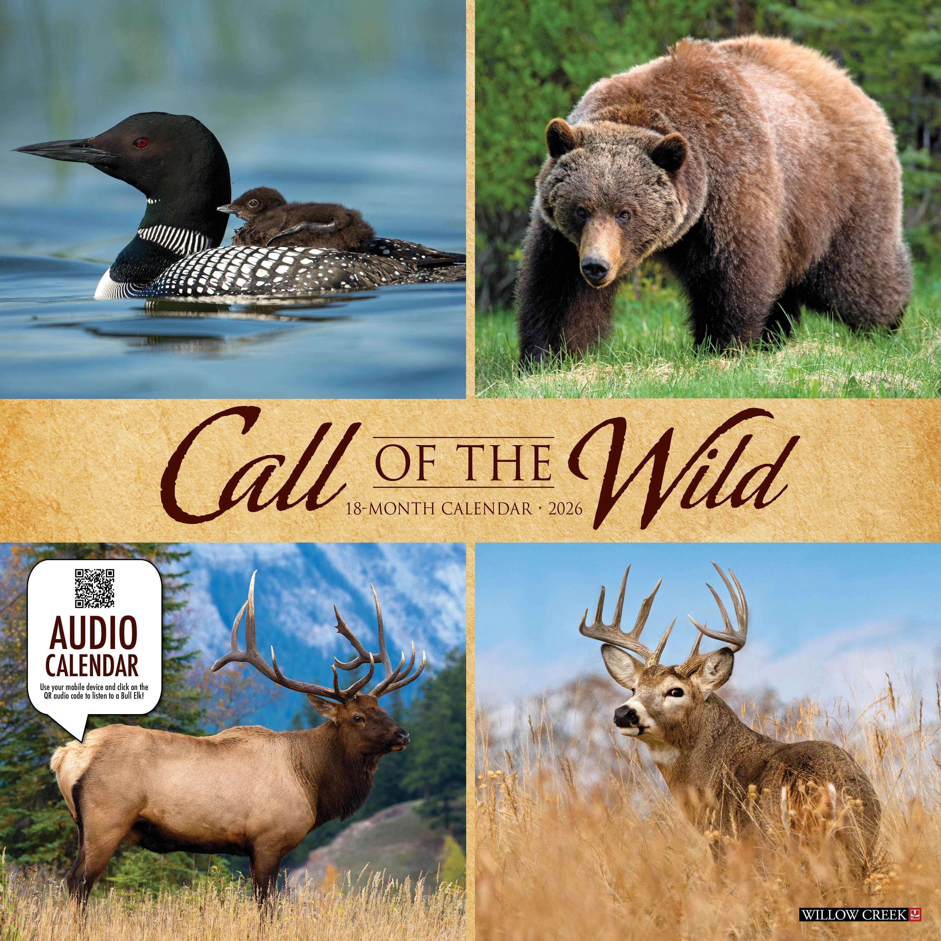 2026 Call of the Wild - Square Wall Calendar