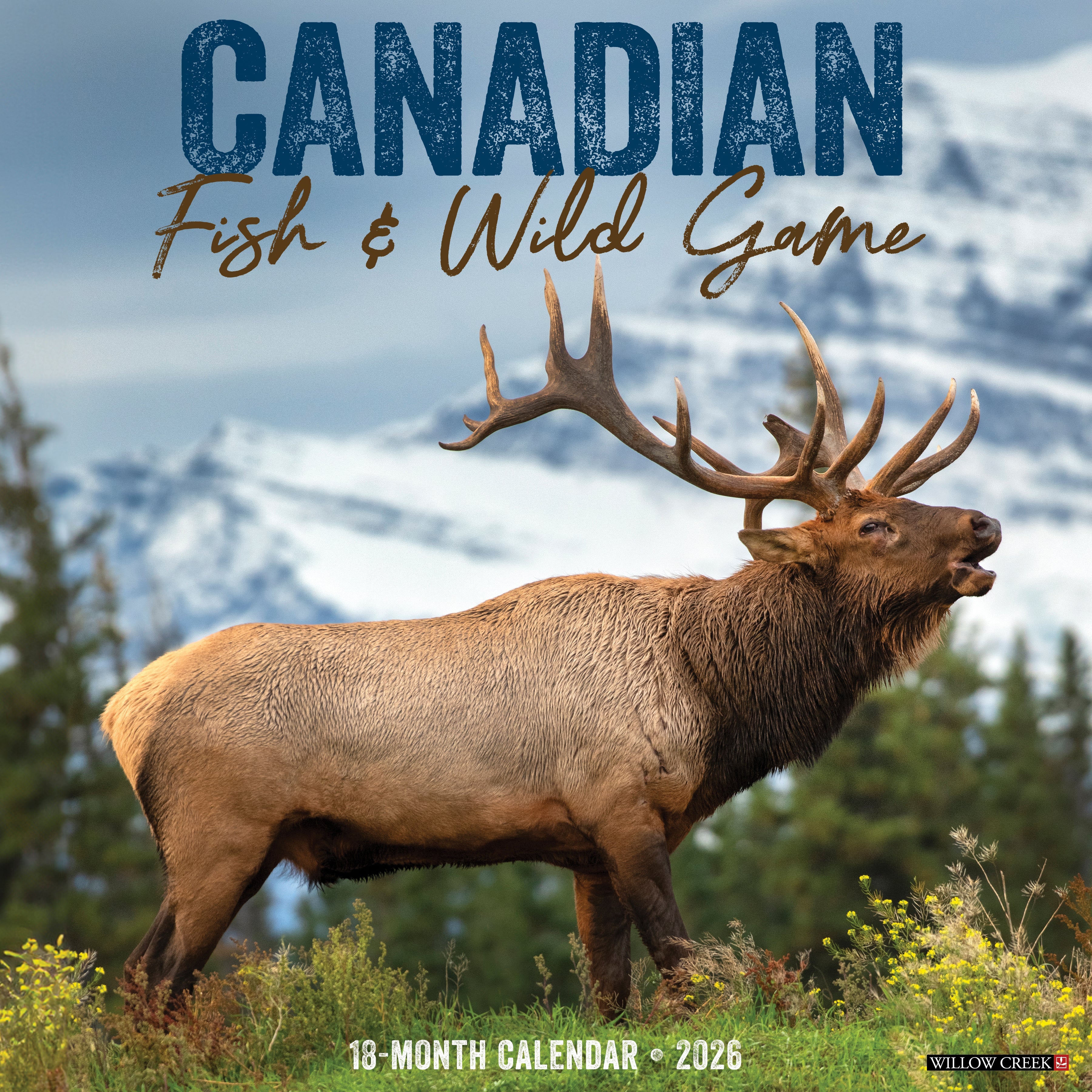 2026 Canadian Fish & Wild Game - Square Wall Calendar