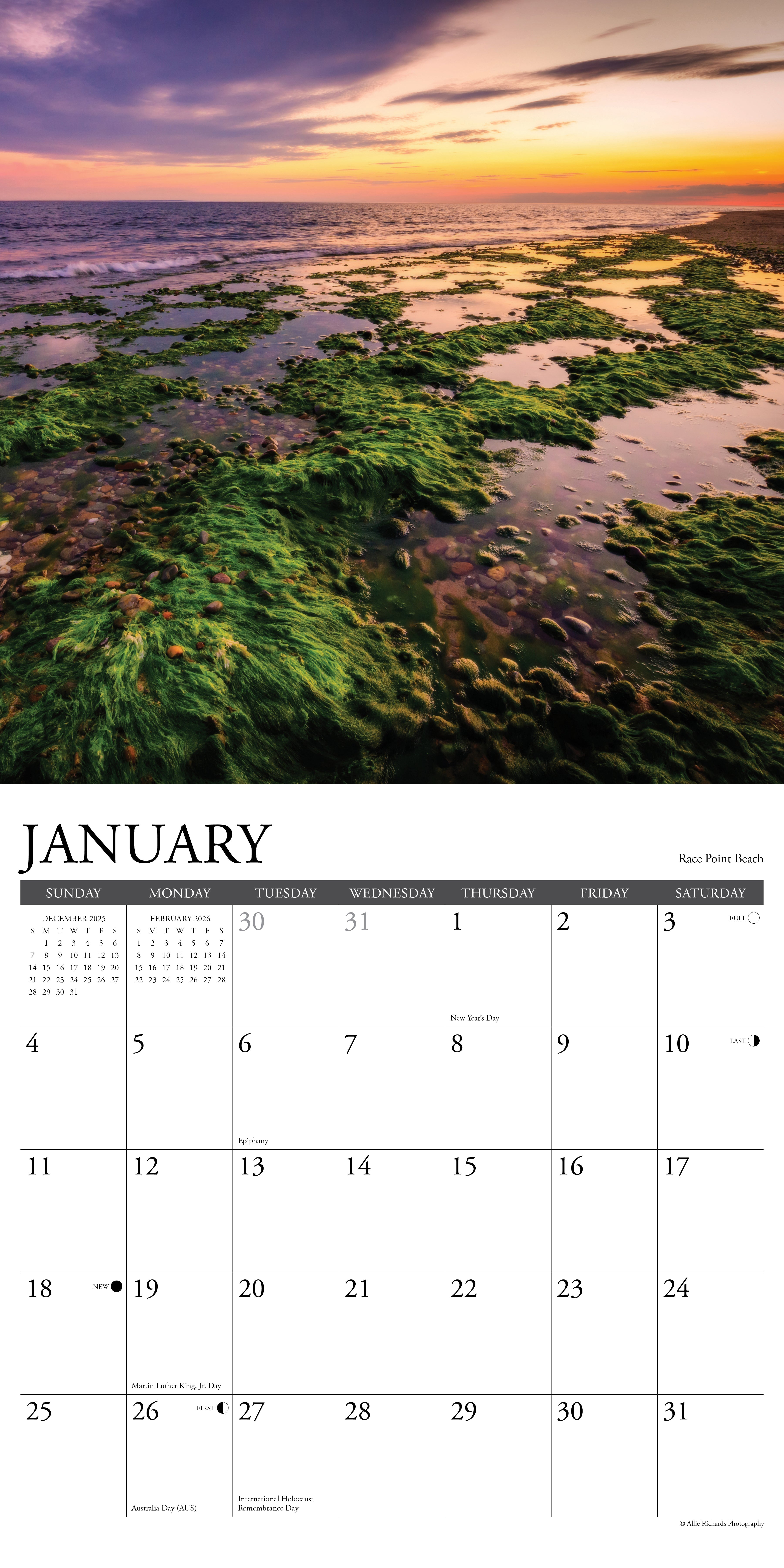 2026 Cape Cod - Square Wall Calendar