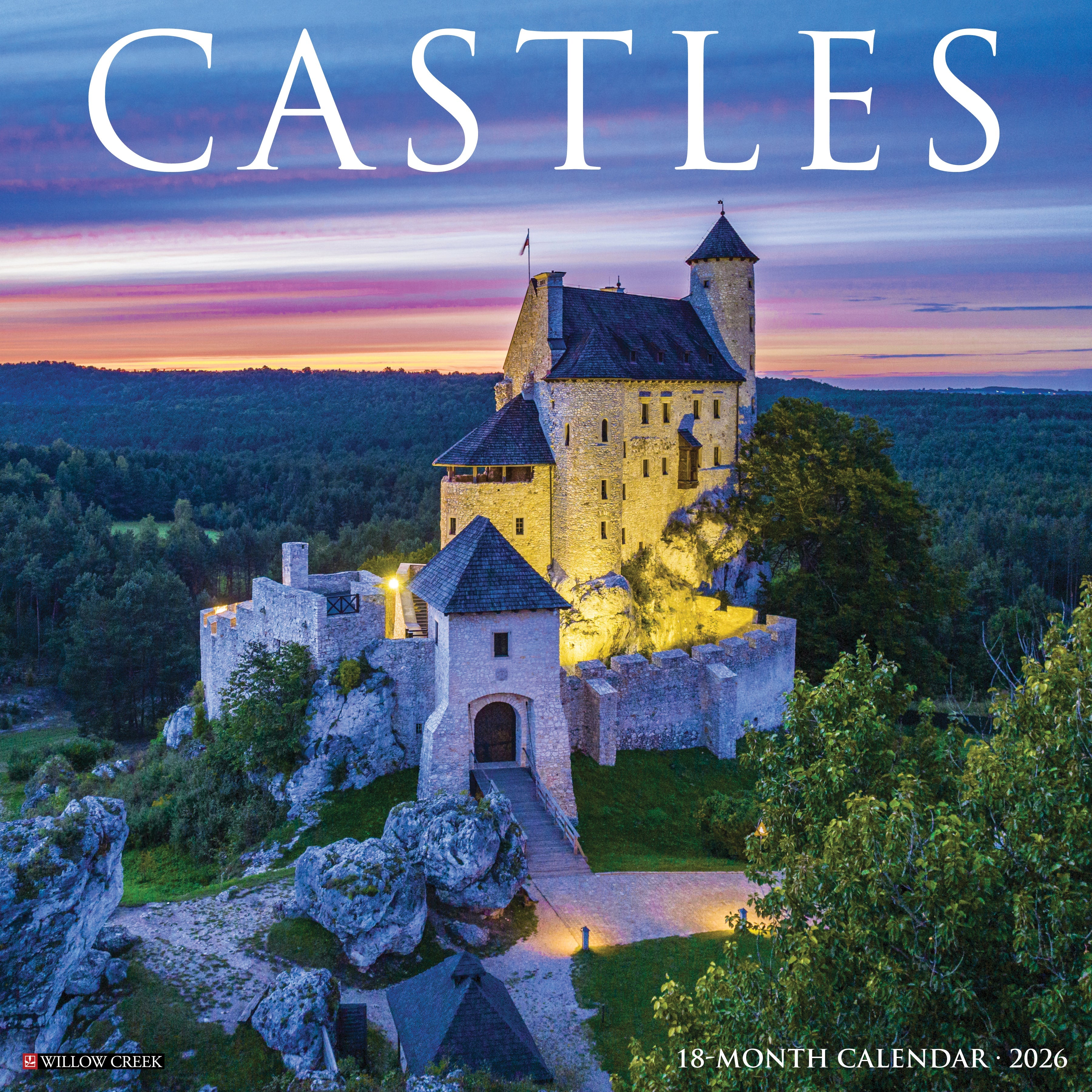 2026 Castles - Square Wall Calendar