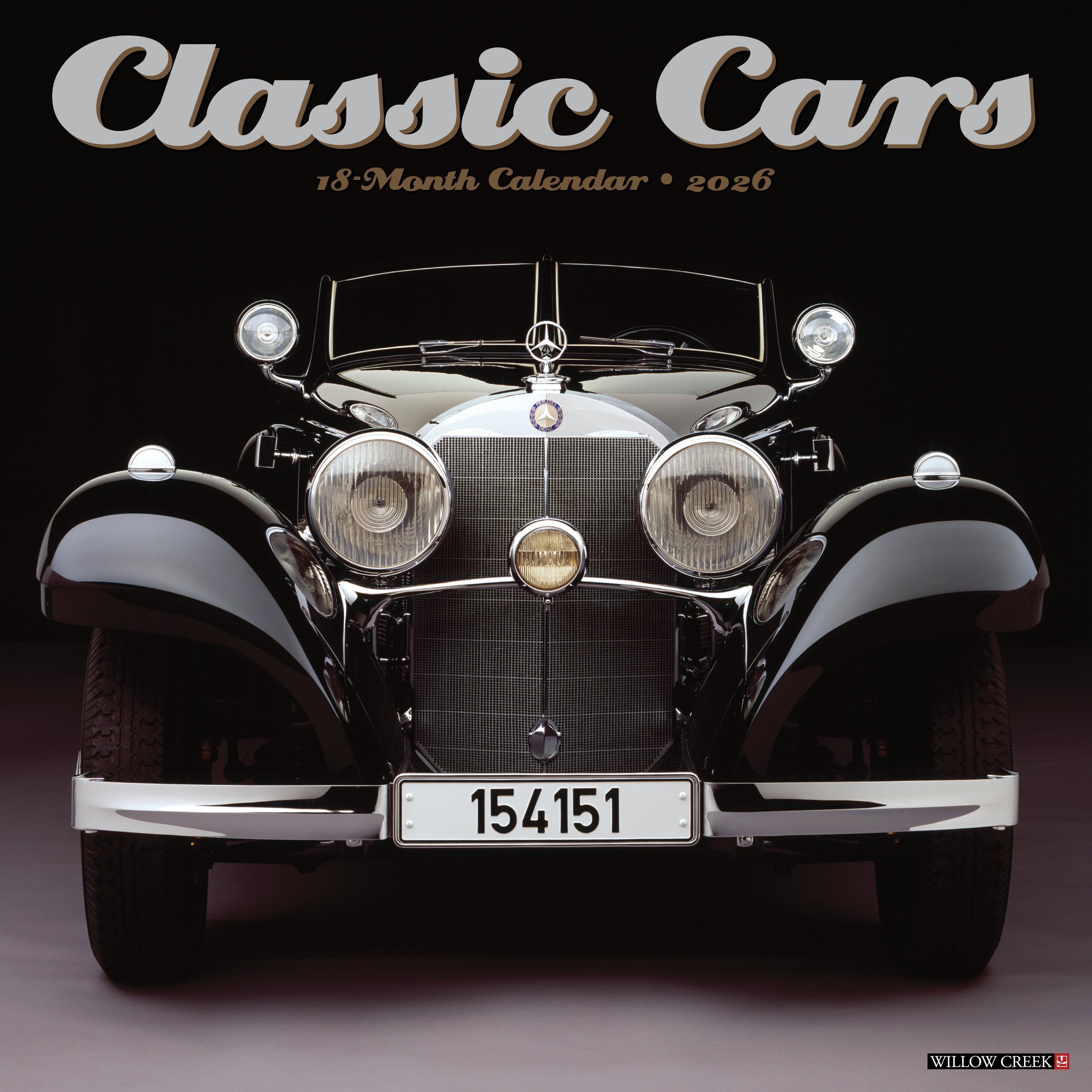 2026 Classic Cars - Square Wall Calendar