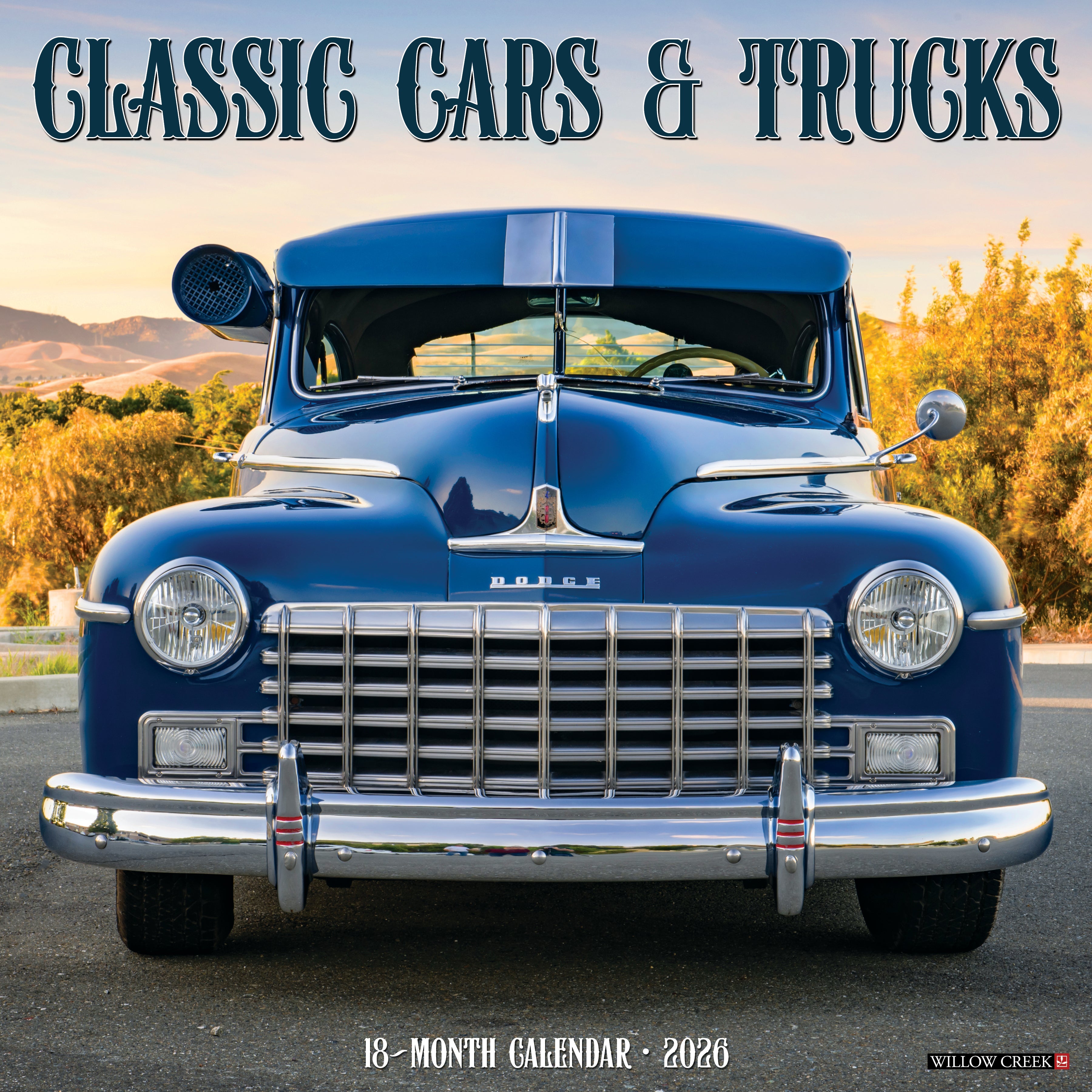 2026 Classic Cars & Trucks - Square Wall Calendar