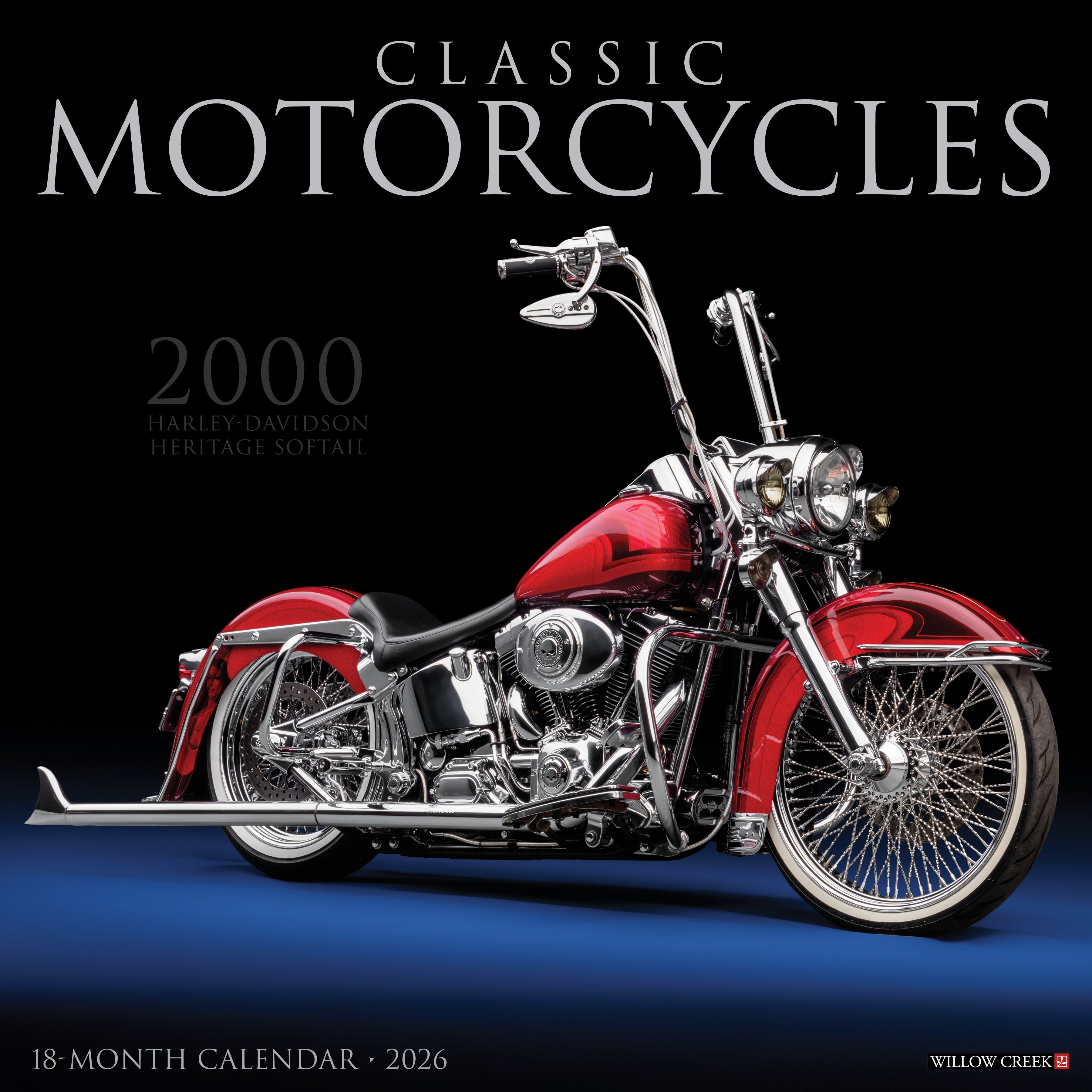 2026 Classic Motorcycles - Square Wall Calendar