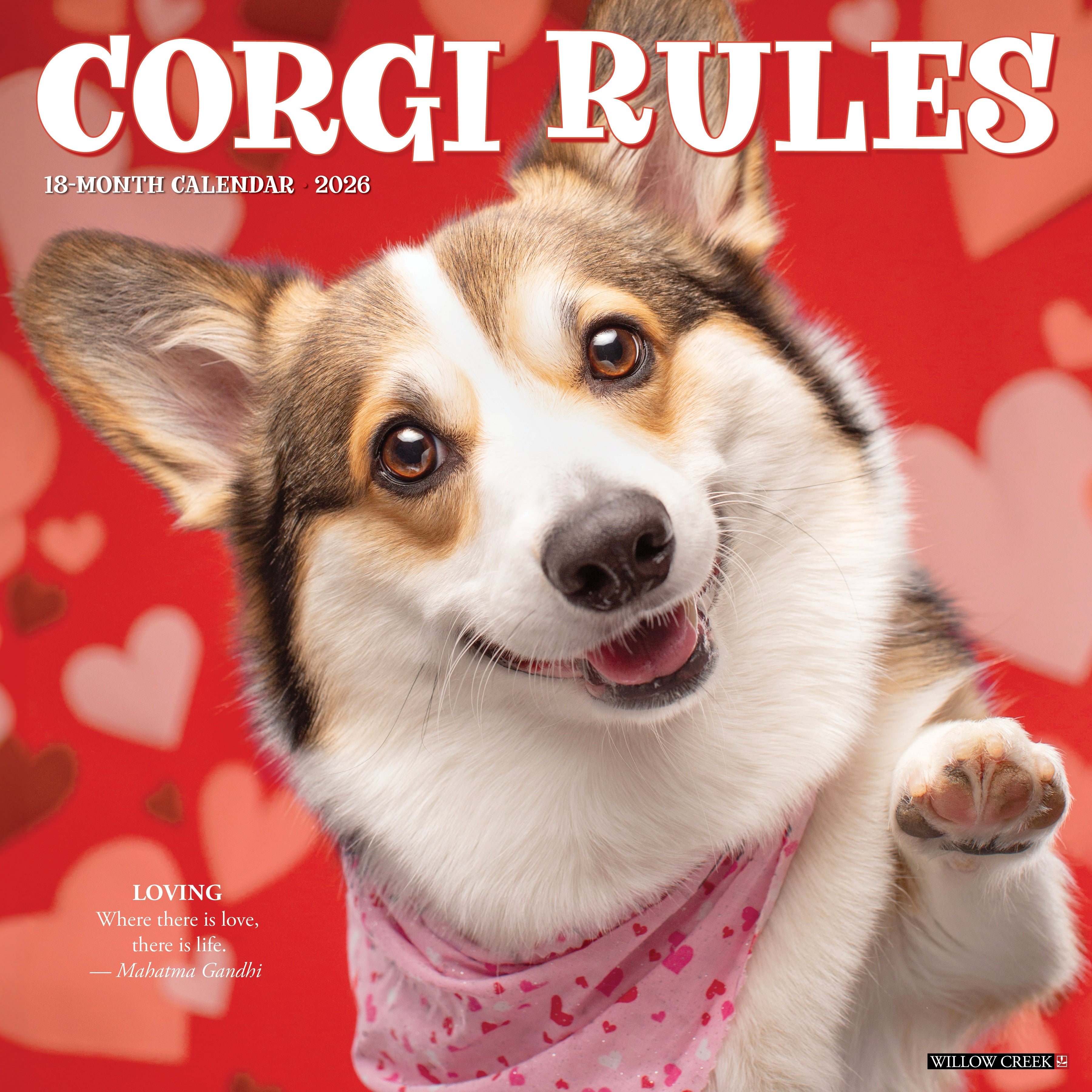2026 Corgi Rules - Square Wall Calendar