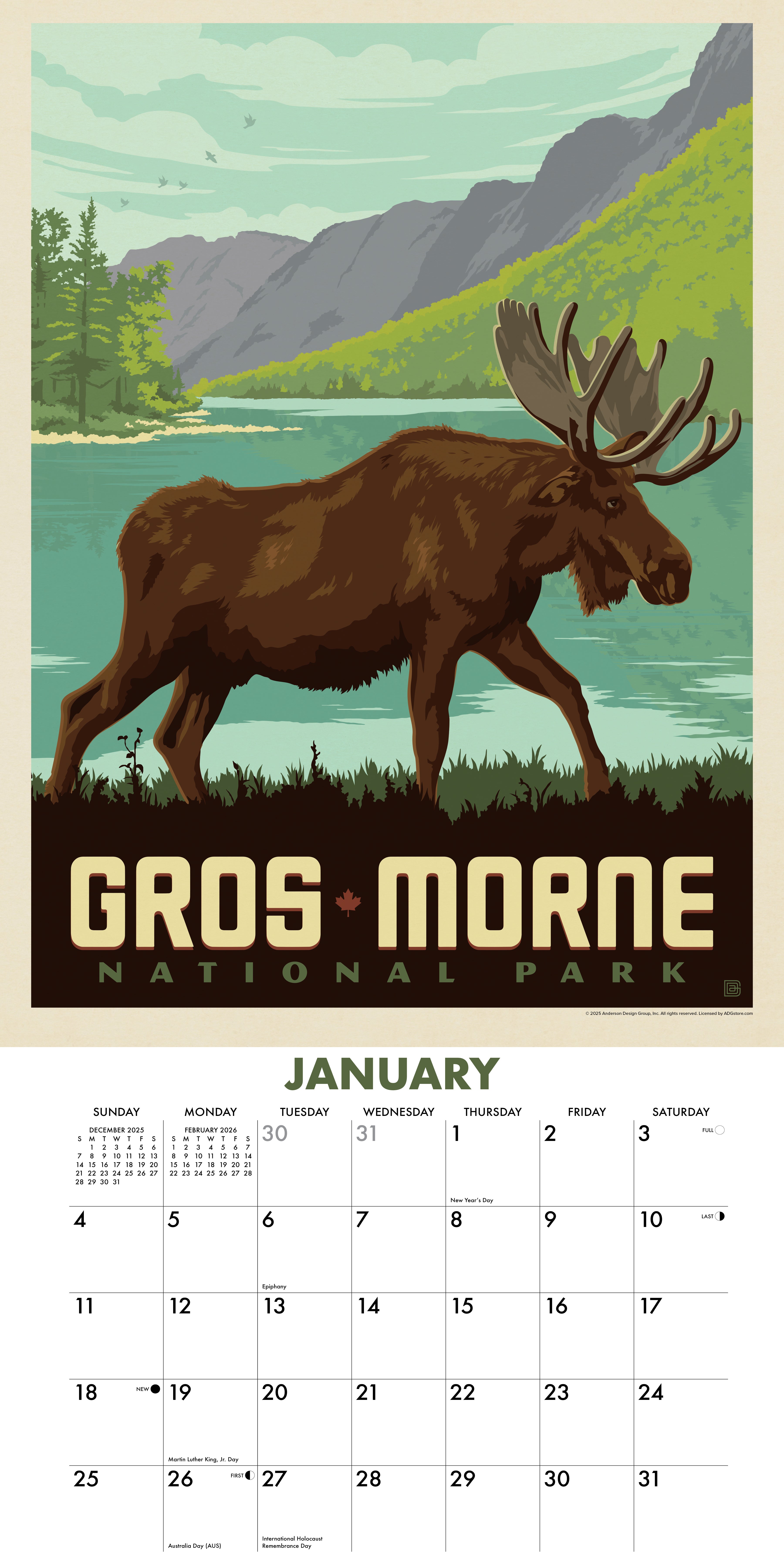 2026 Explore Canada - Square Wall Calendar