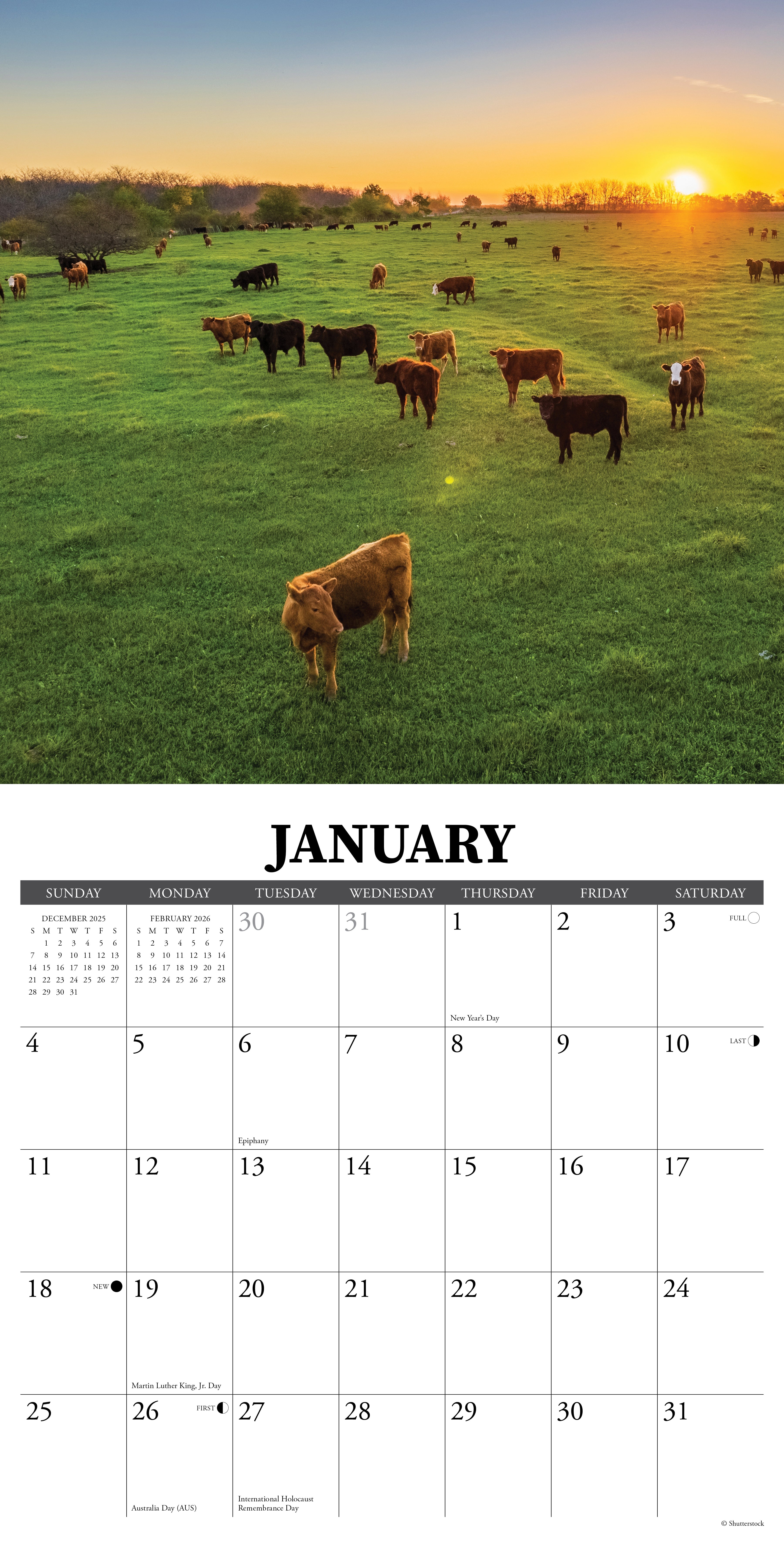 2026 Farms - Square Wall Calendar