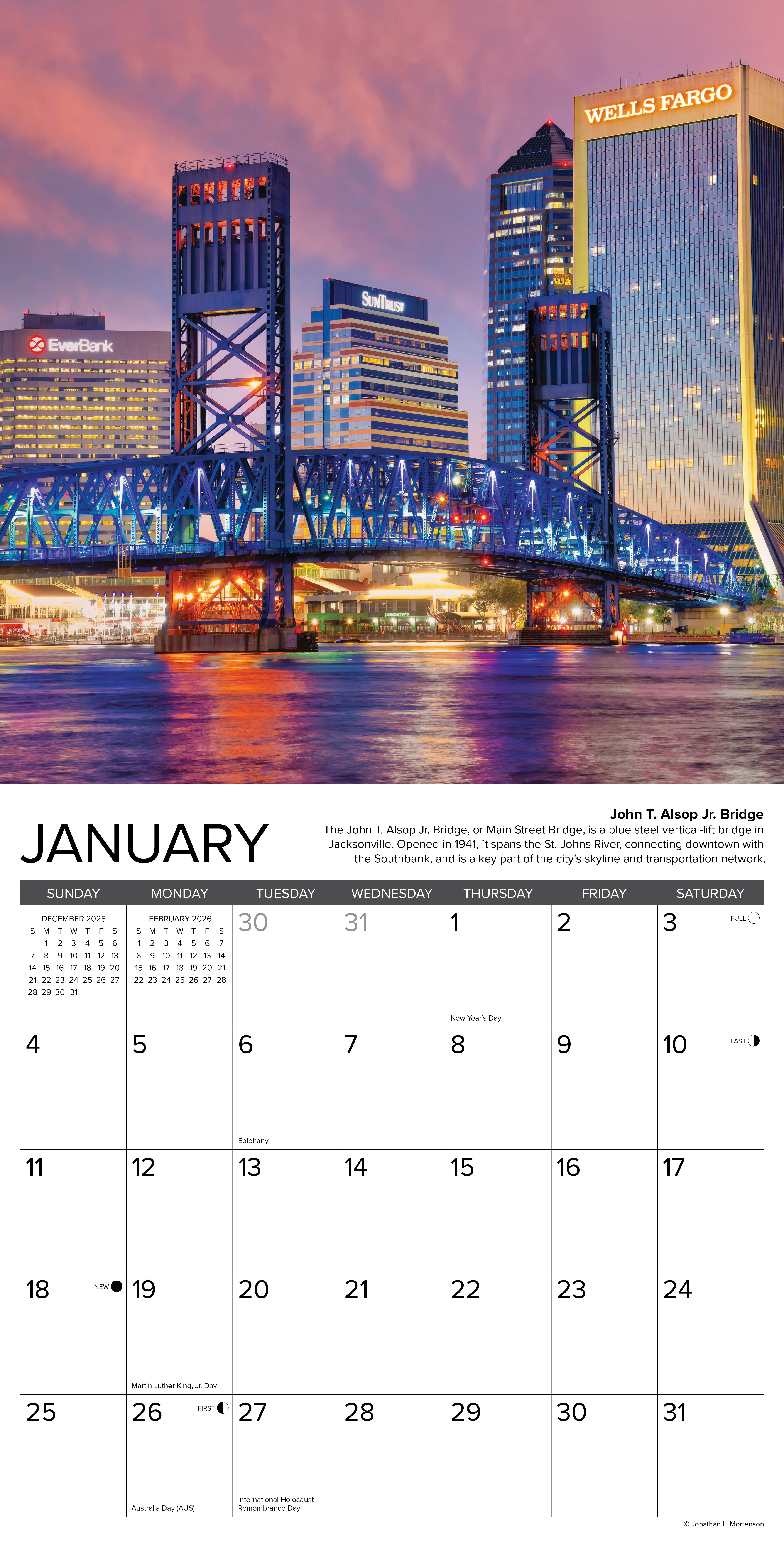 2026 Florida - Square Wall Calendar