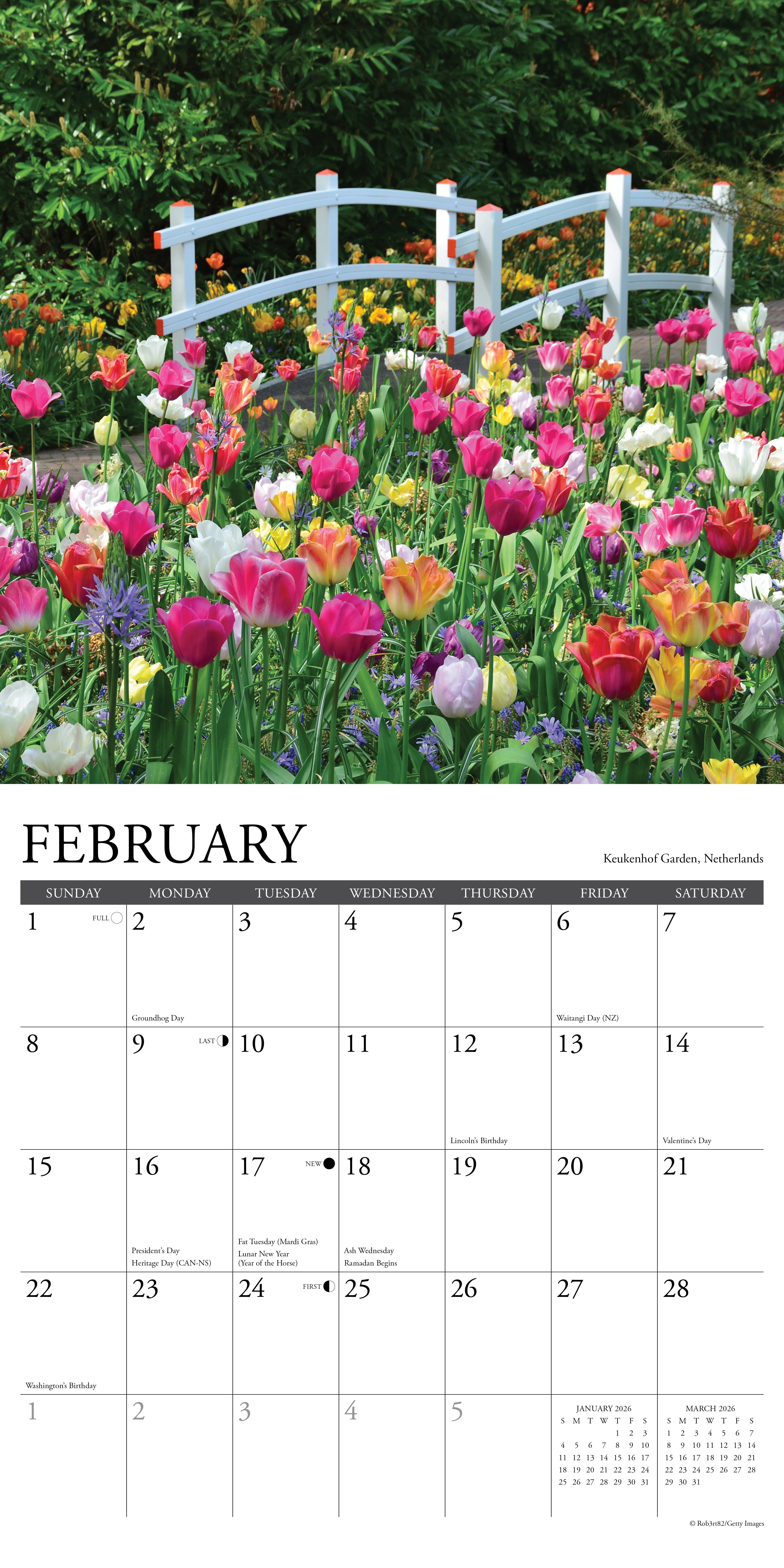 2026 Garden View - Square Wall Calendar
